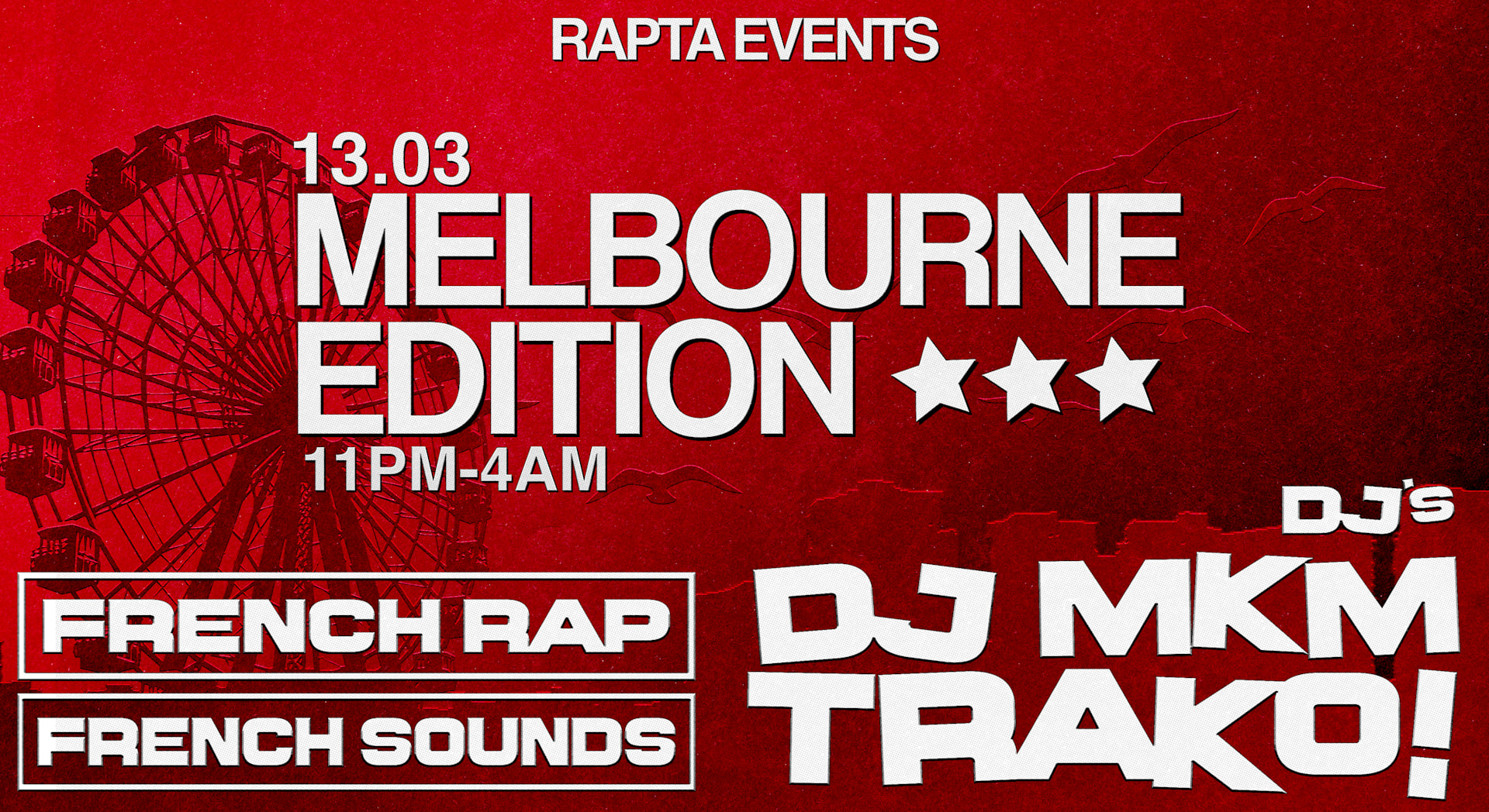 French Party Melbourne 13/03