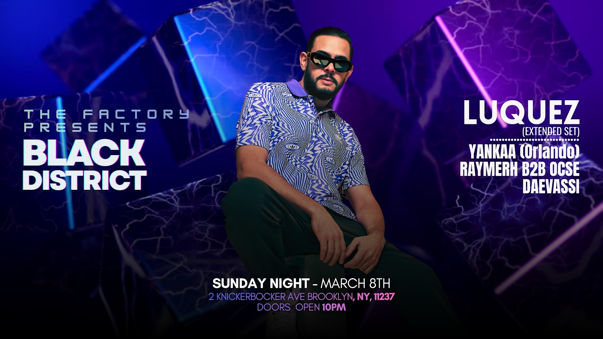 Dj Luquez & Friends  Back To The Factory Room Sunday Night
