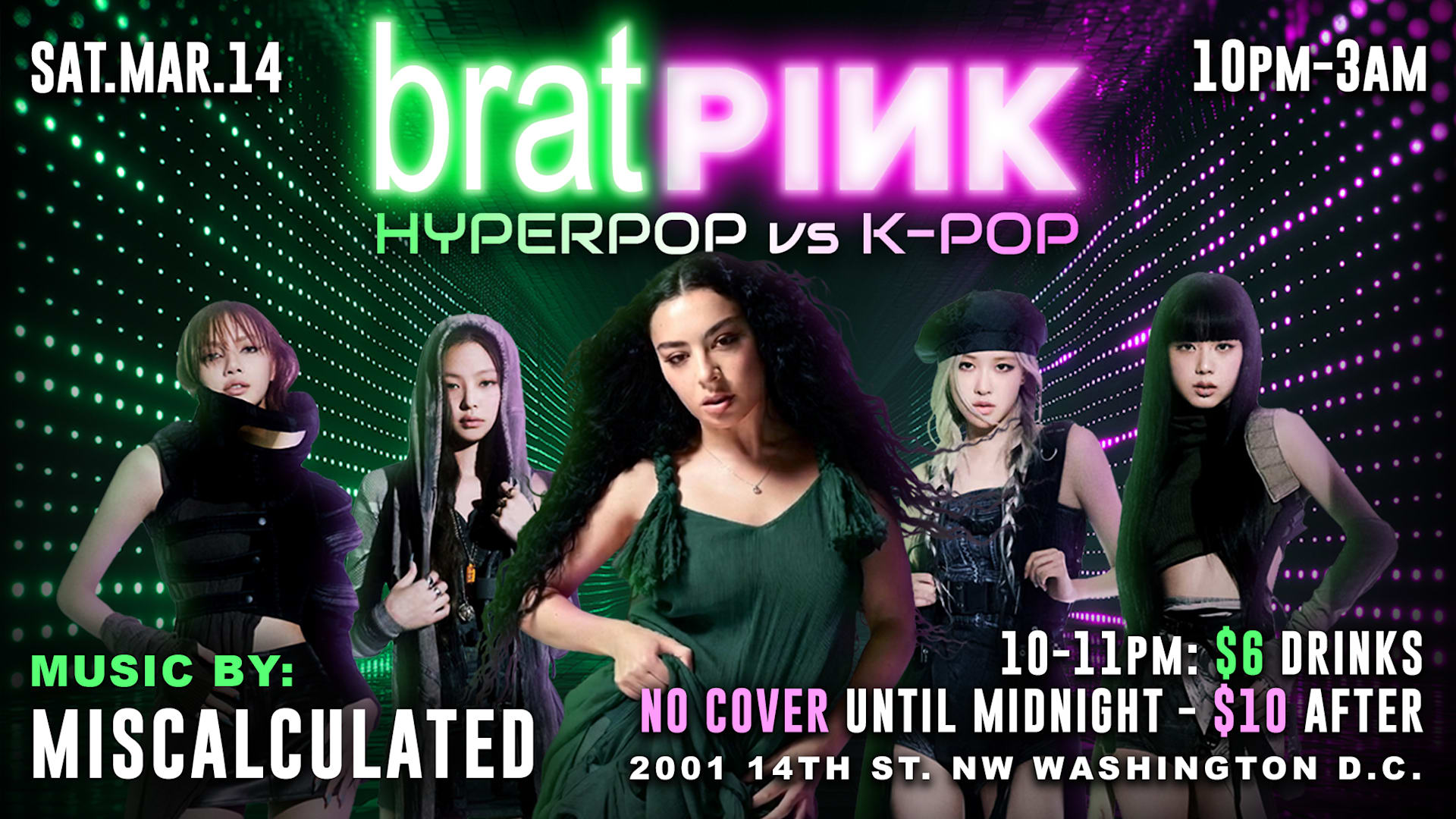 Brat Pink At Bunker : Hyperpop Vs K-Pop Night