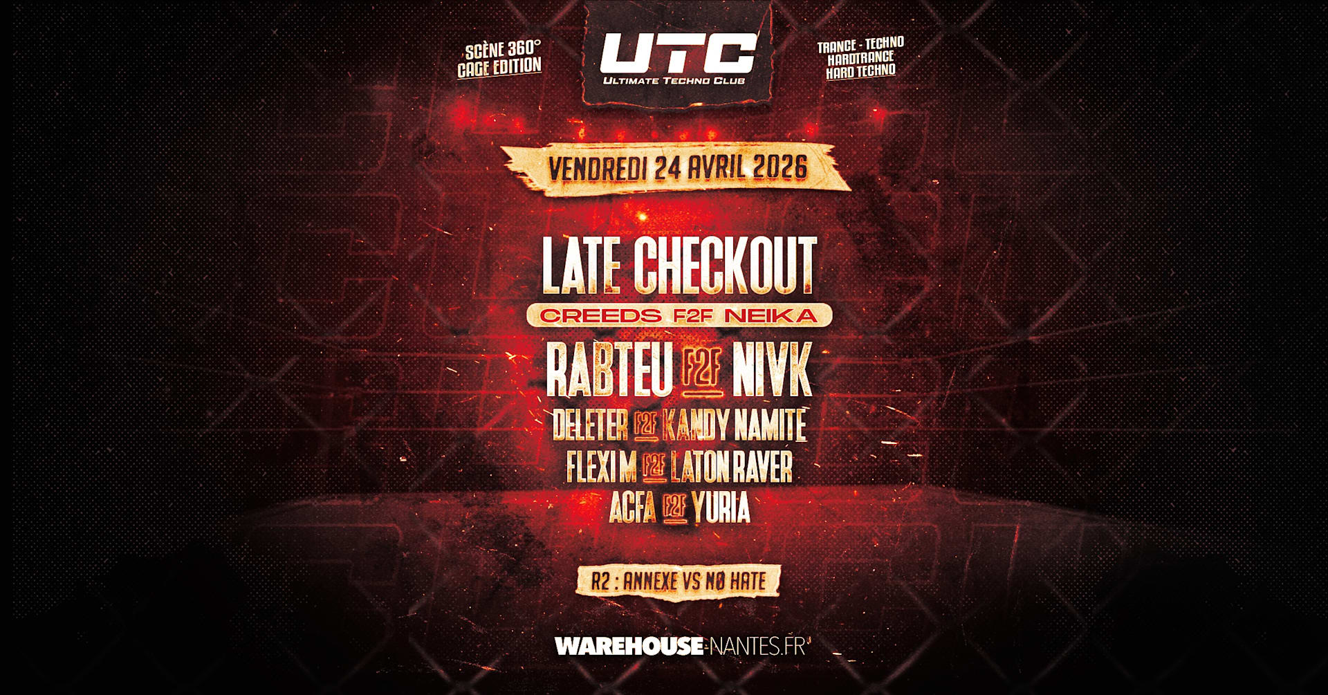 Utc W/ Late Checkout (Creeds & Neika), Rabteu, Nivk & More