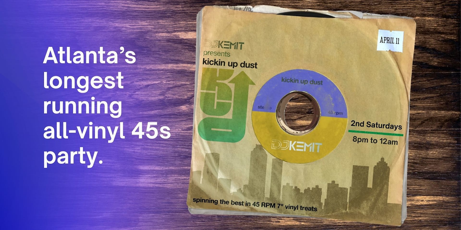 Dj Kemit Presents Kickin Up Dust April 11 2026