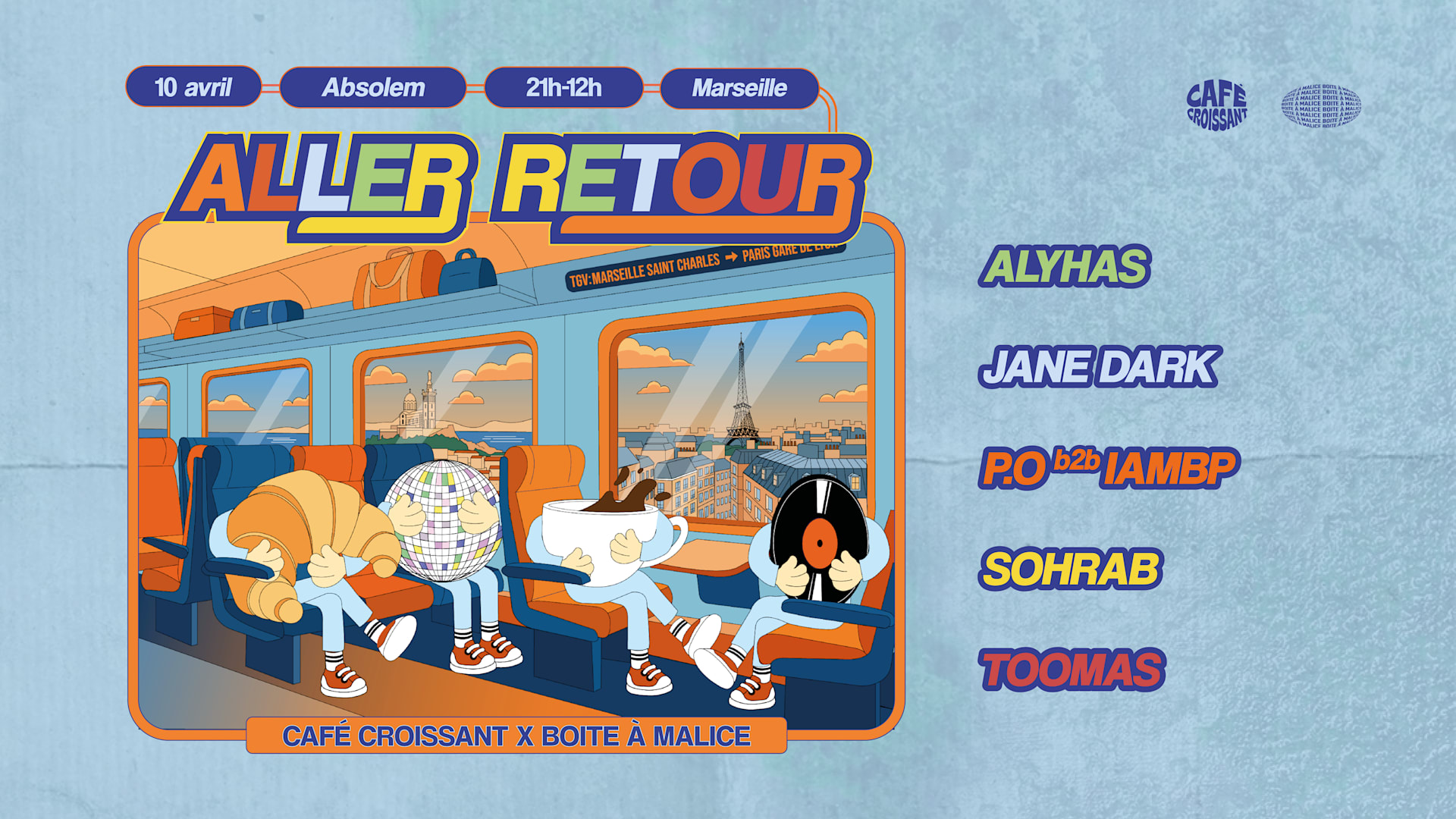 Bam X Cafe Croissant : Aller Retour