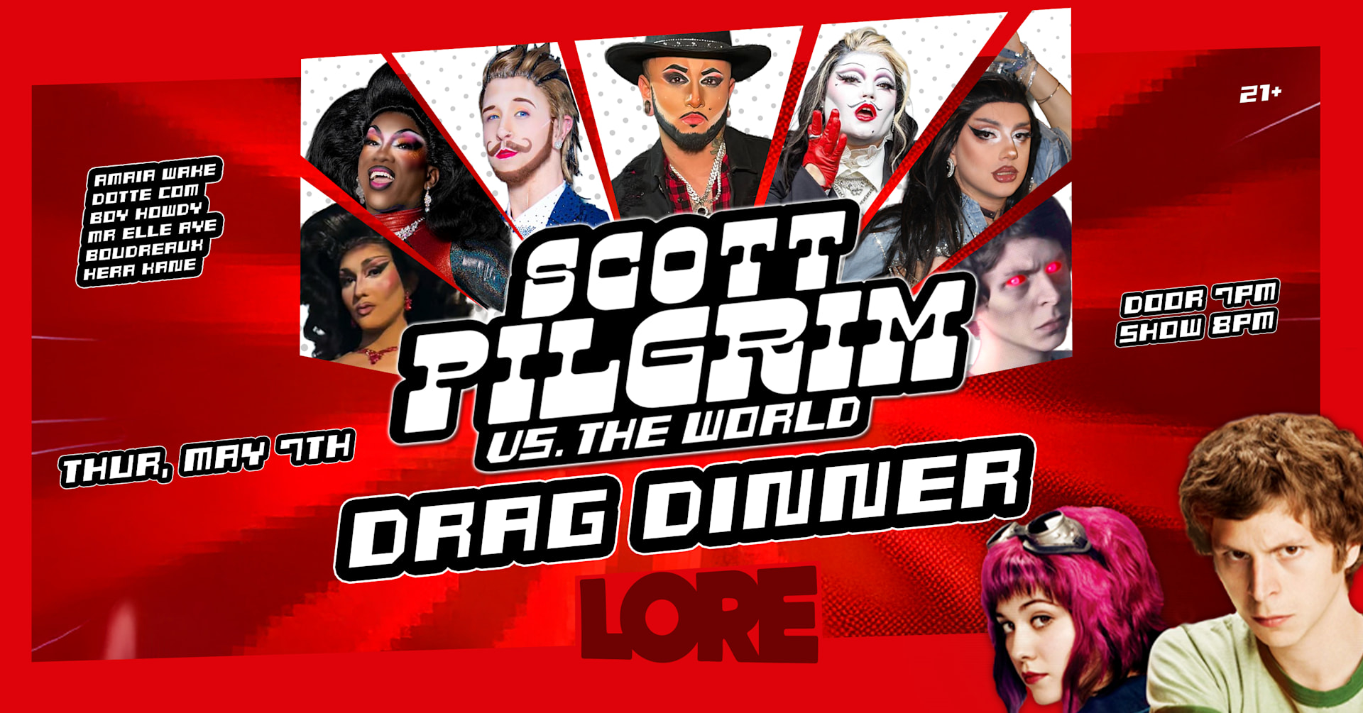 Scott Pilgrim Vs. The World Drag Dinner