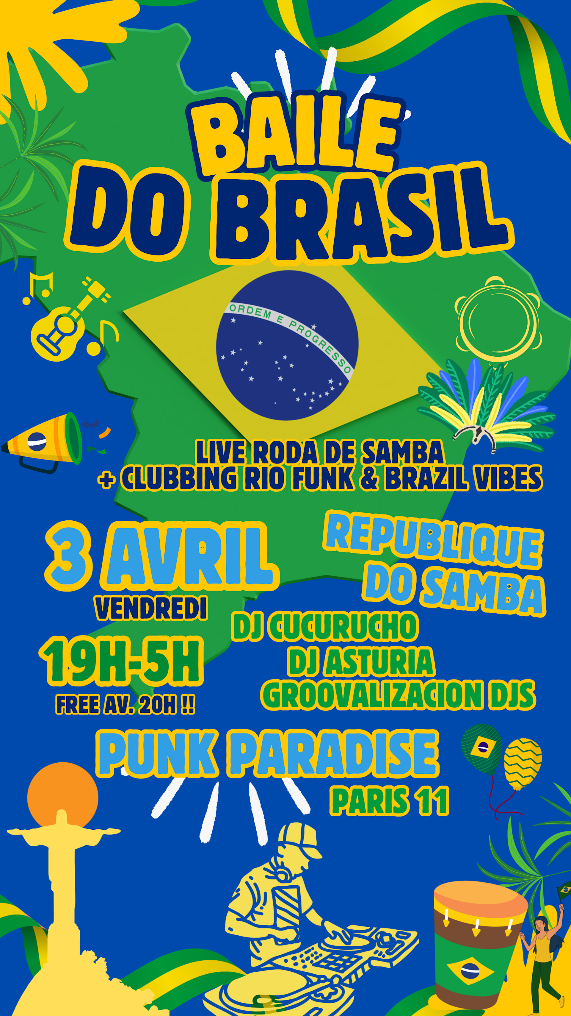 Baile Do Brasil #9 - Live Roda Samba + Djs 100% Brazil Vibes