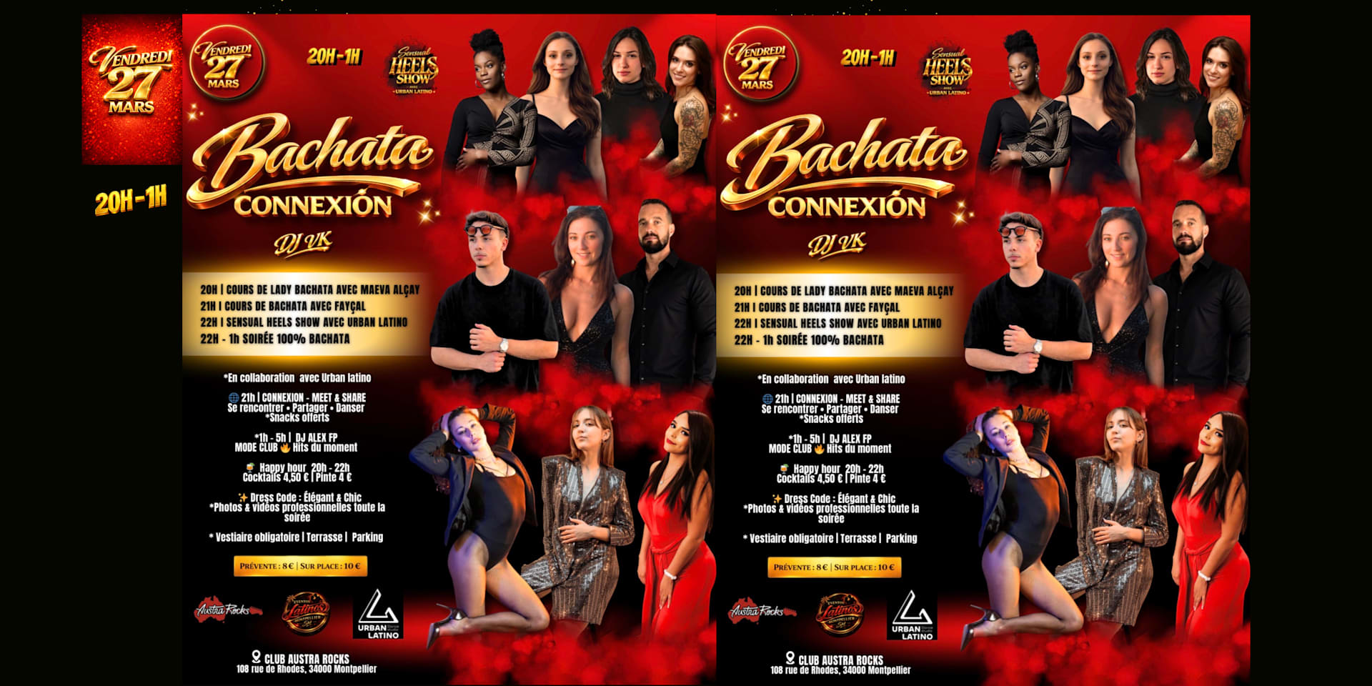 Soirée Bachata Connexion-Vendredi 27 Mars- Club Austra Rocks