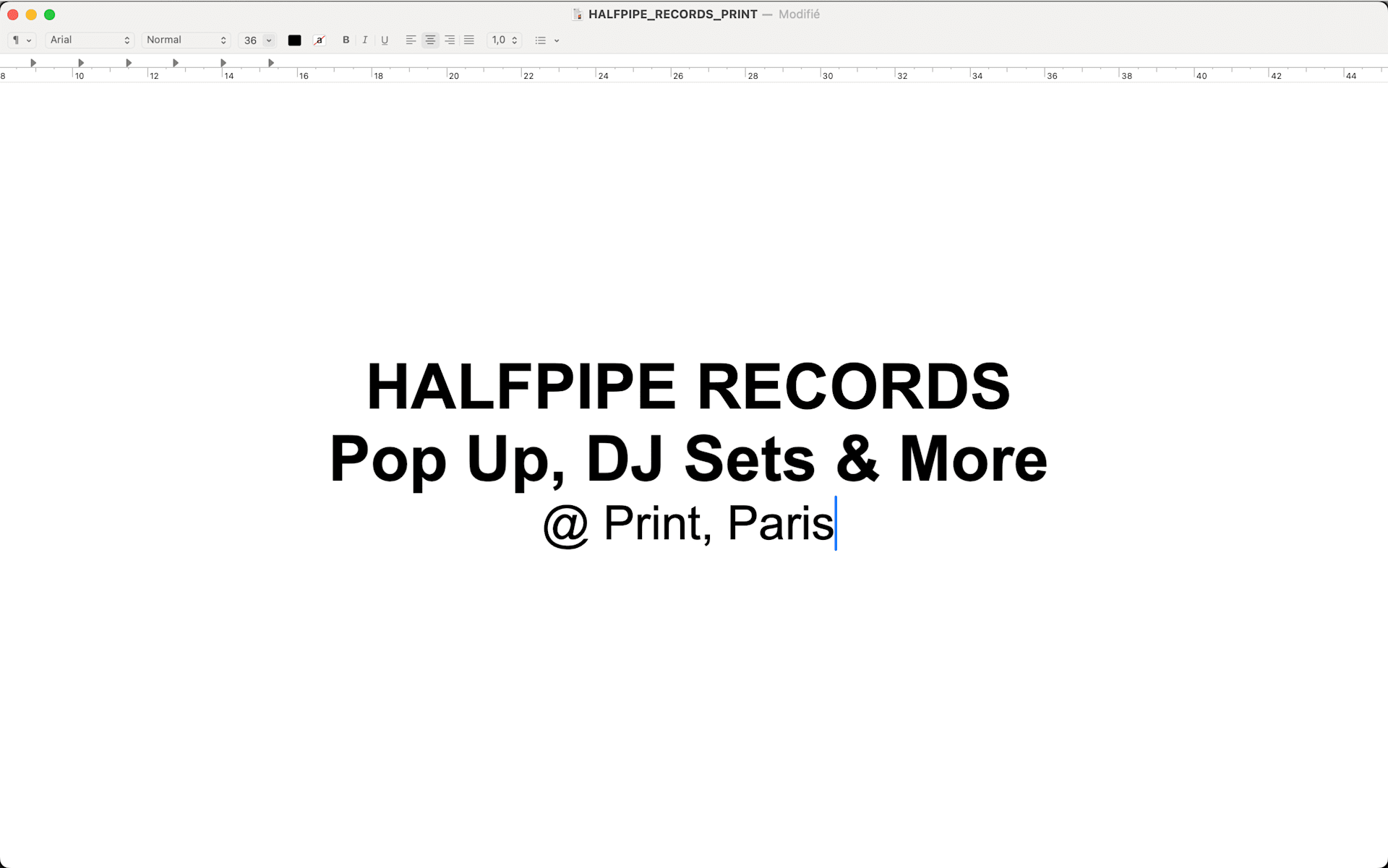 Halfpipe Records: Pop Up & Dj Sets @ Print