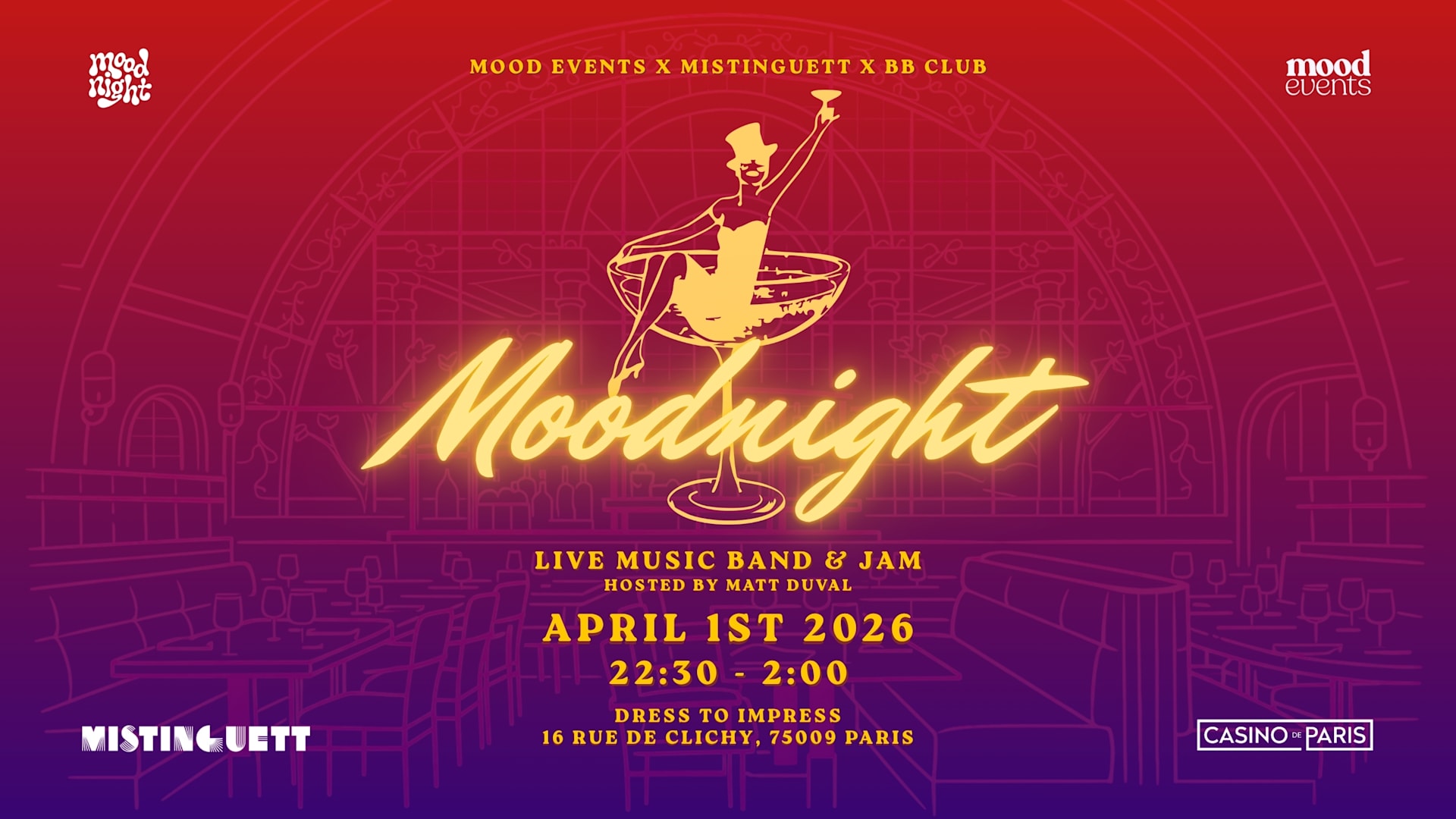 Moodnight X Mistinguett - Live Music Band & Jam