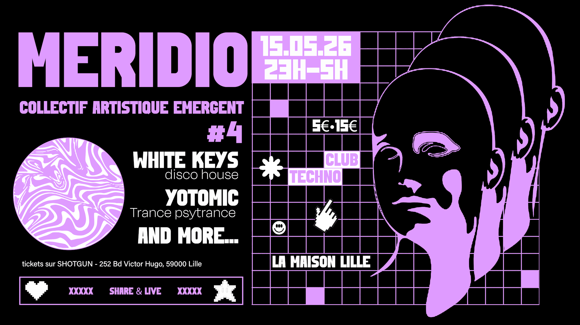 Club Electro-Techno // White Keys, Yotomic... // Meridio #4