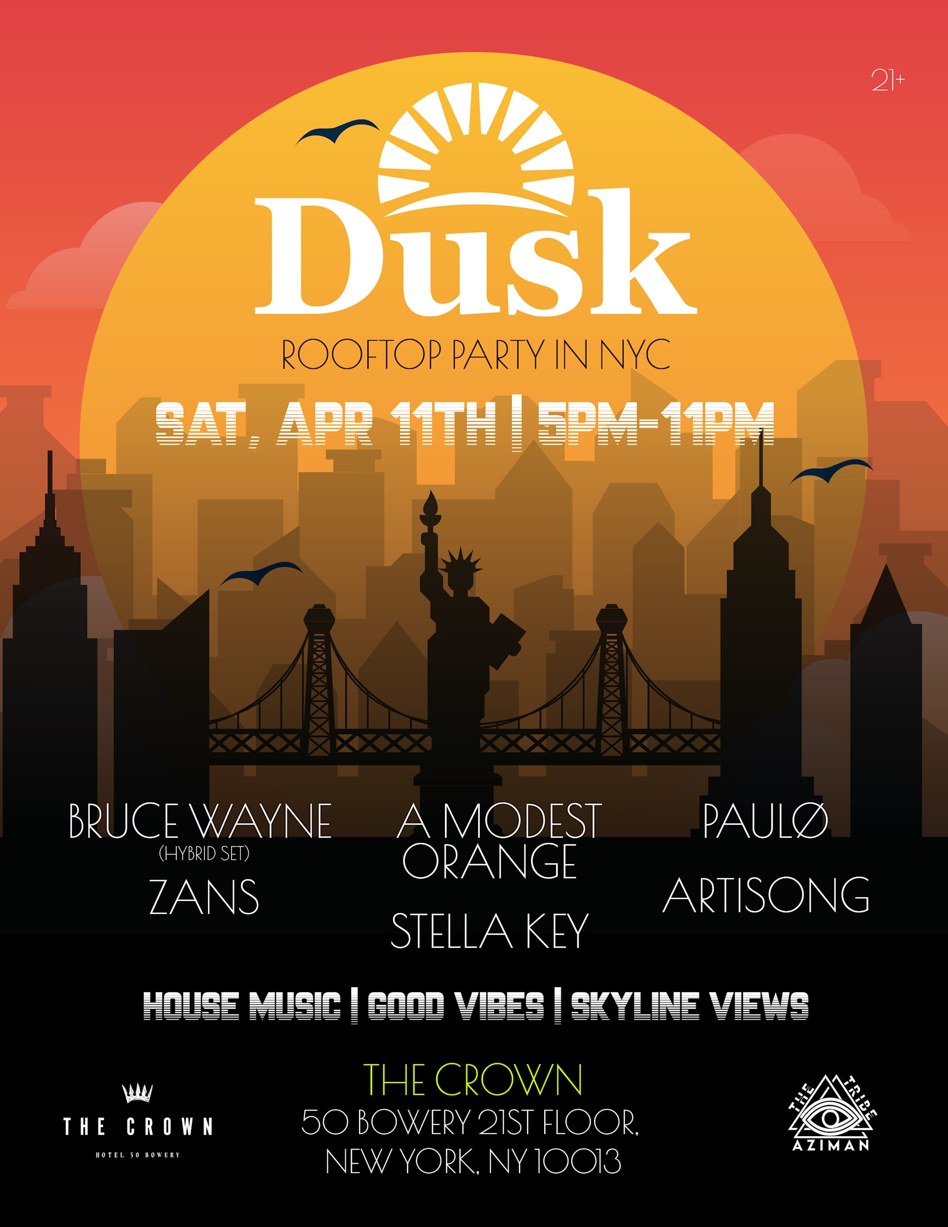 Dusk - Sunset Open Air Rooftop Party (House Music)