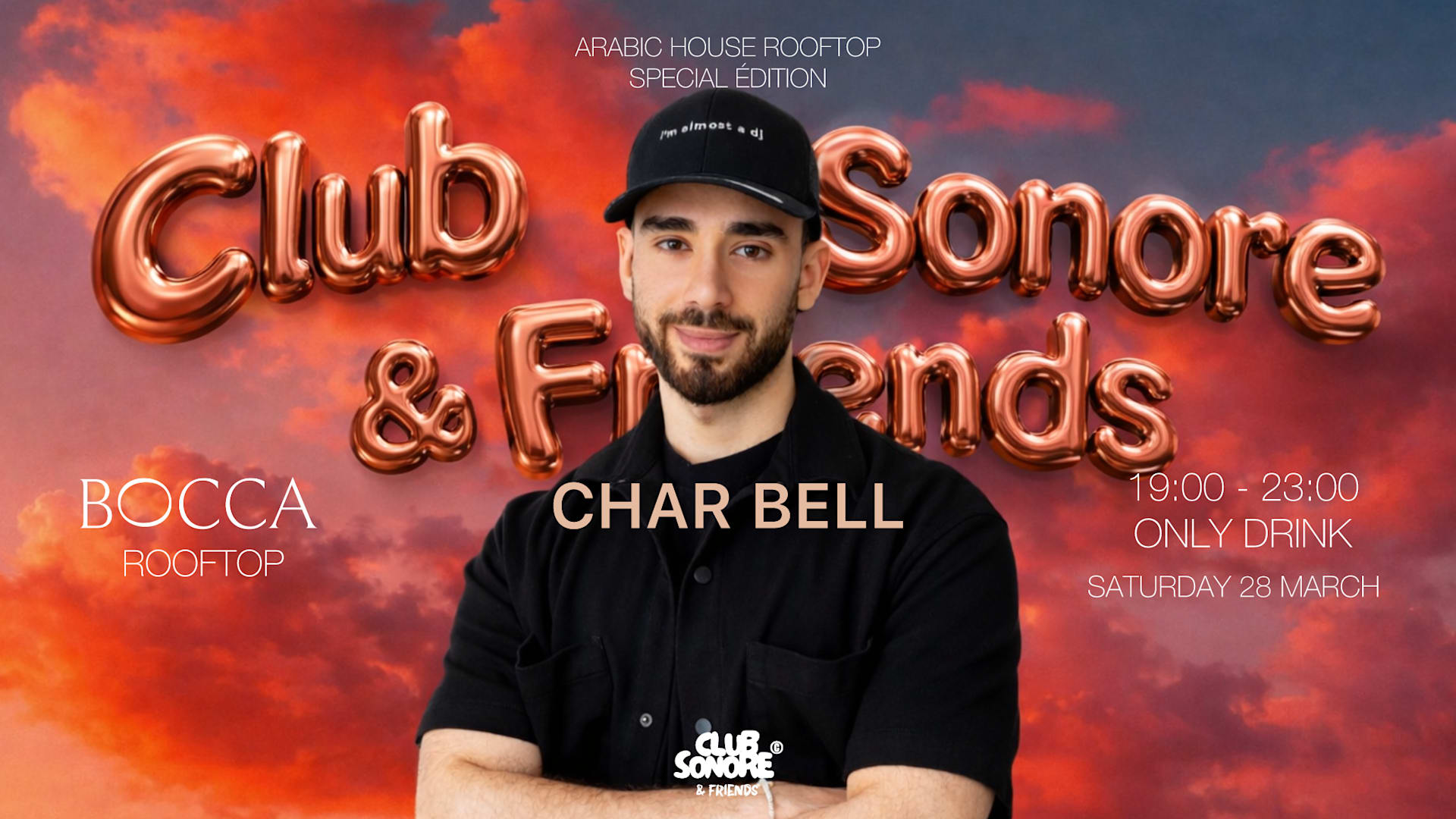 Char Bell X Club Sonore & Friends X Bocca Nissa Rooftop