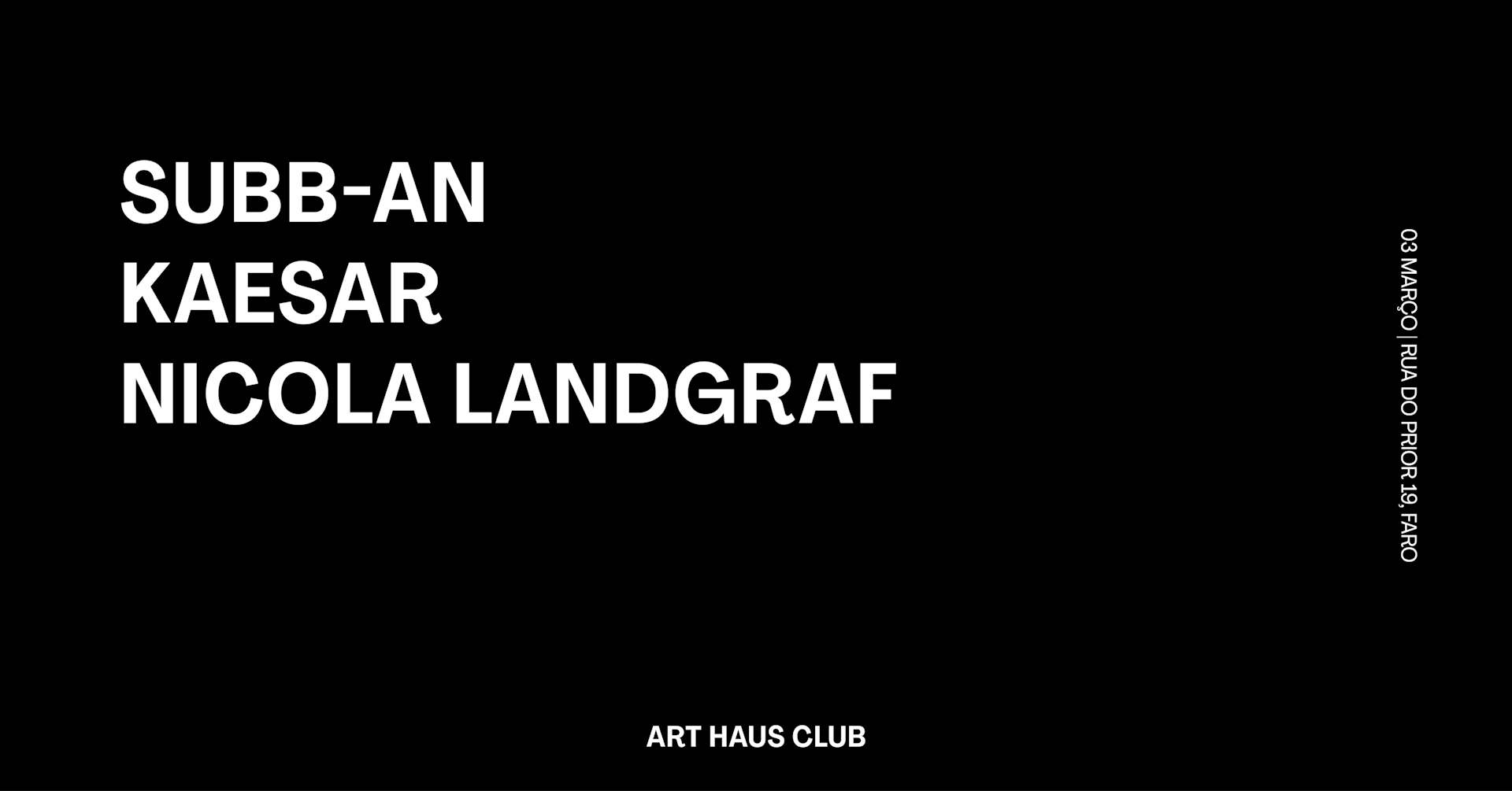 Subb-An | Kaesar | Nicola Landgraf - Art Haus Club