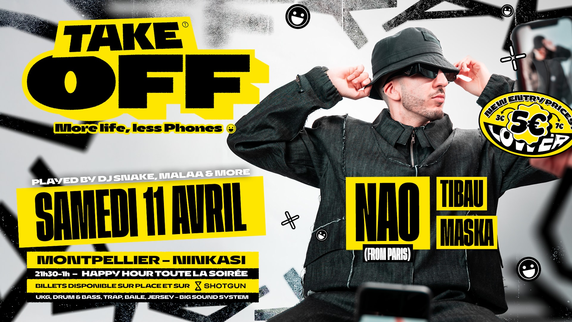 Take Off X Nao / 11 Avril @Ninkasi Montpellier