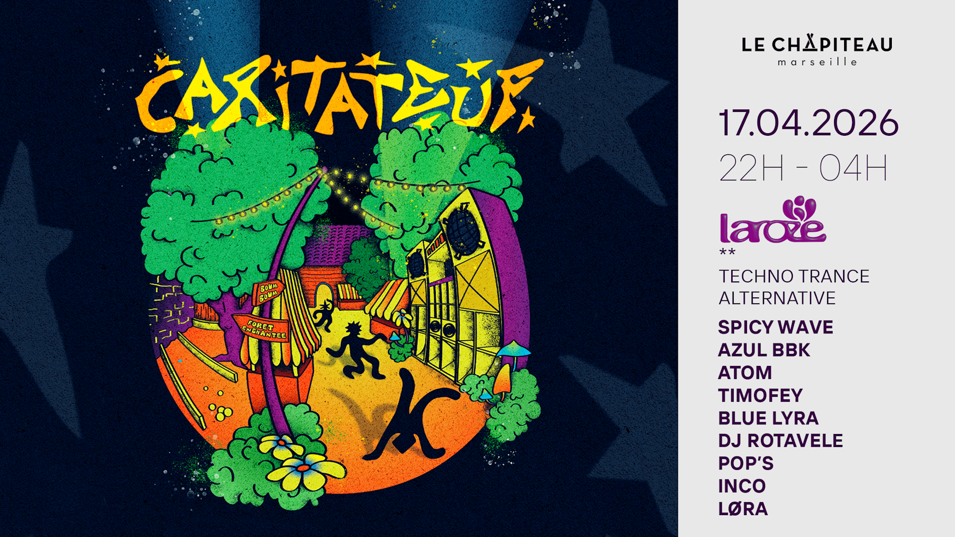 Caritateuf/ La Roze Collectif, Løra, Pops, Atom & More