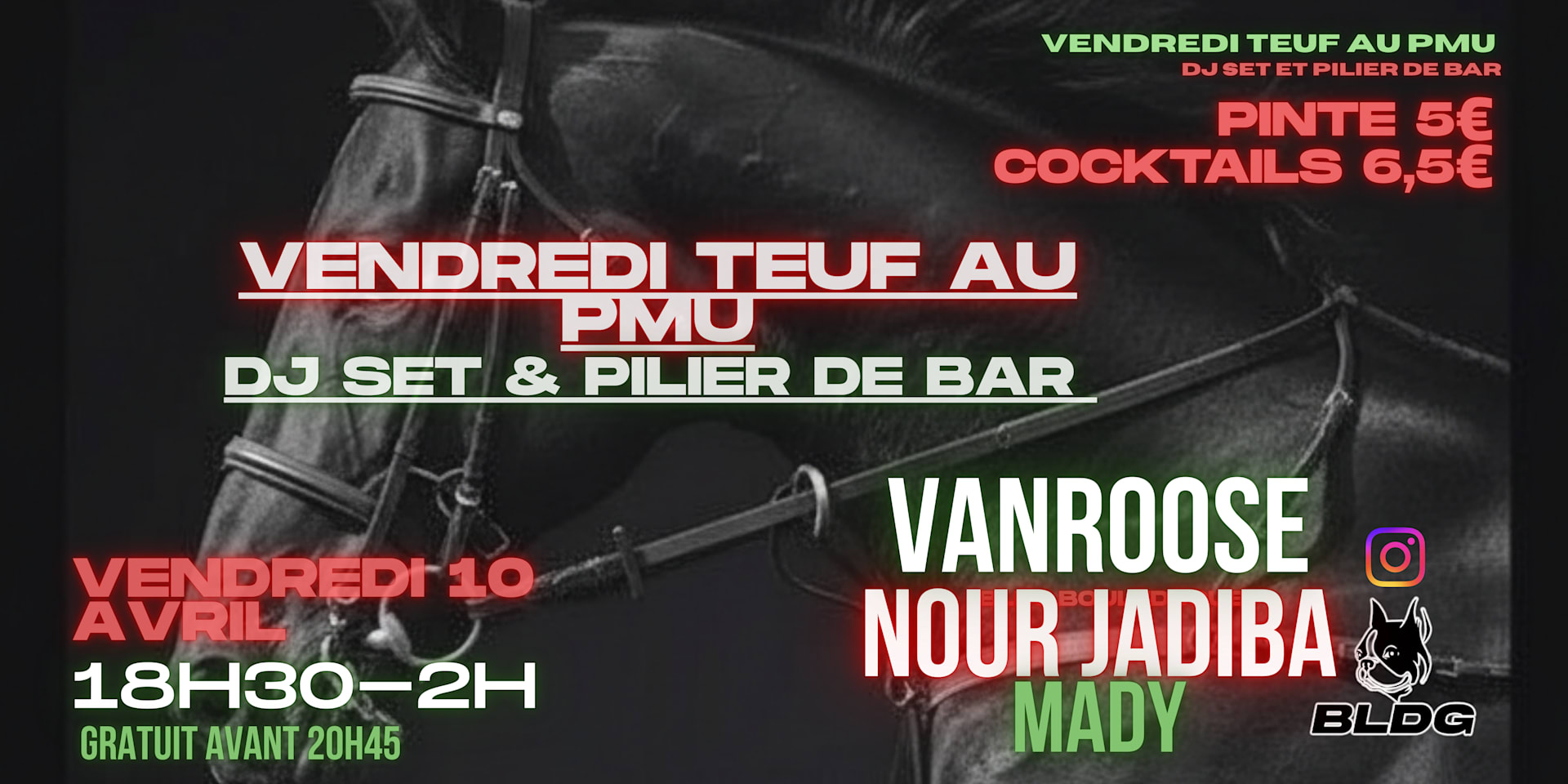 Vendredi Teuf Au Pmu : Dj Set & Pilier De Bar