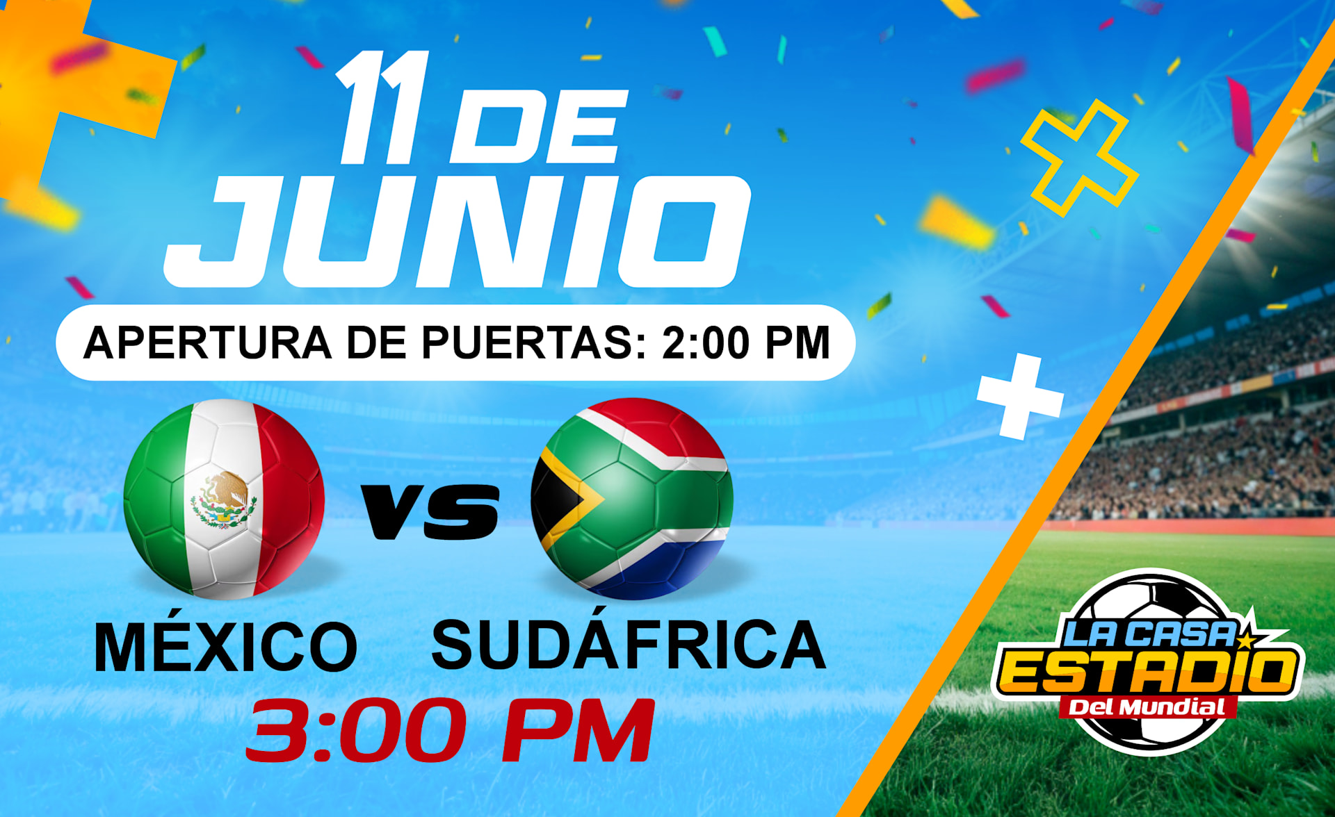 Dia 1: Ceremonia Inagural | Mexico Vs South Africa