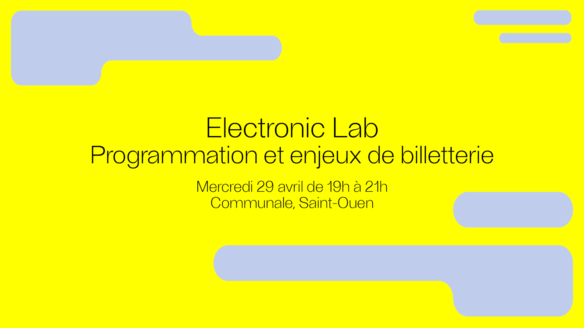Electronic Lab - Programmation Et Enjeux De Billetterie