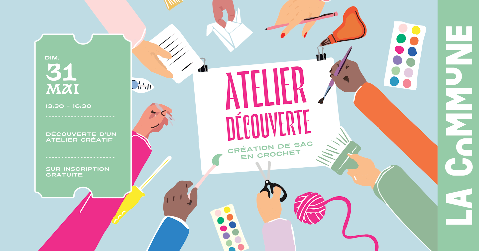 Atelier Découverte - Faire Son Sac En Crochet