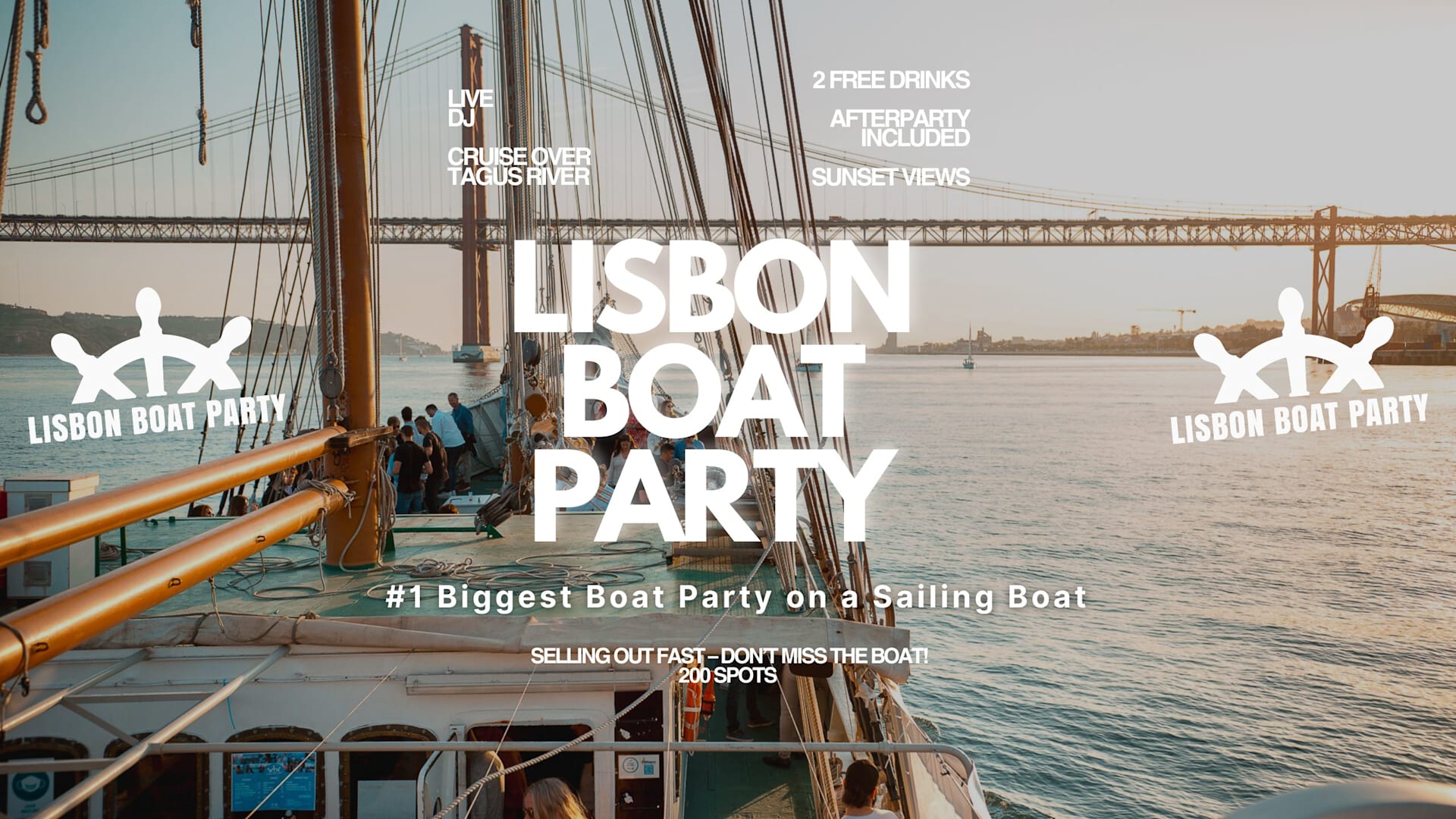 Lisbon’S #1 Sunset Boat Party - 5 September