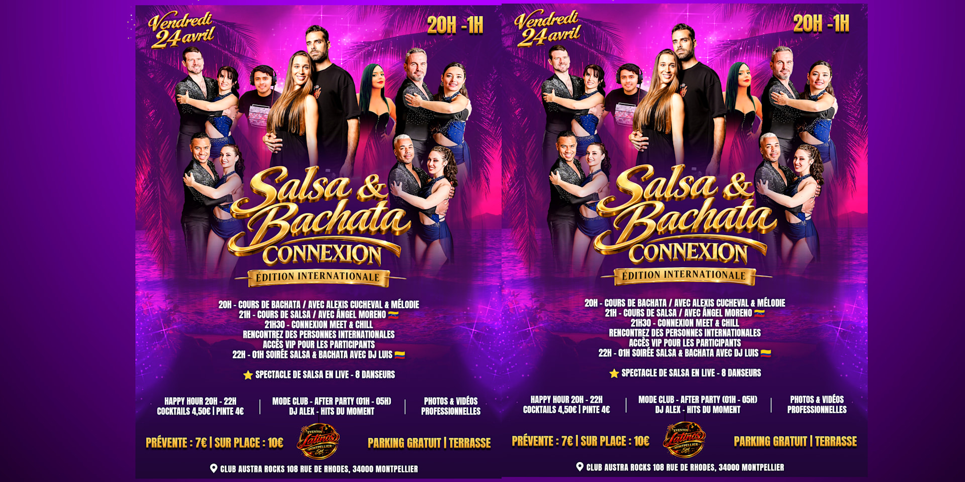 Soirée Salsa & Bachata - Connexion Internationale | 24 Avril