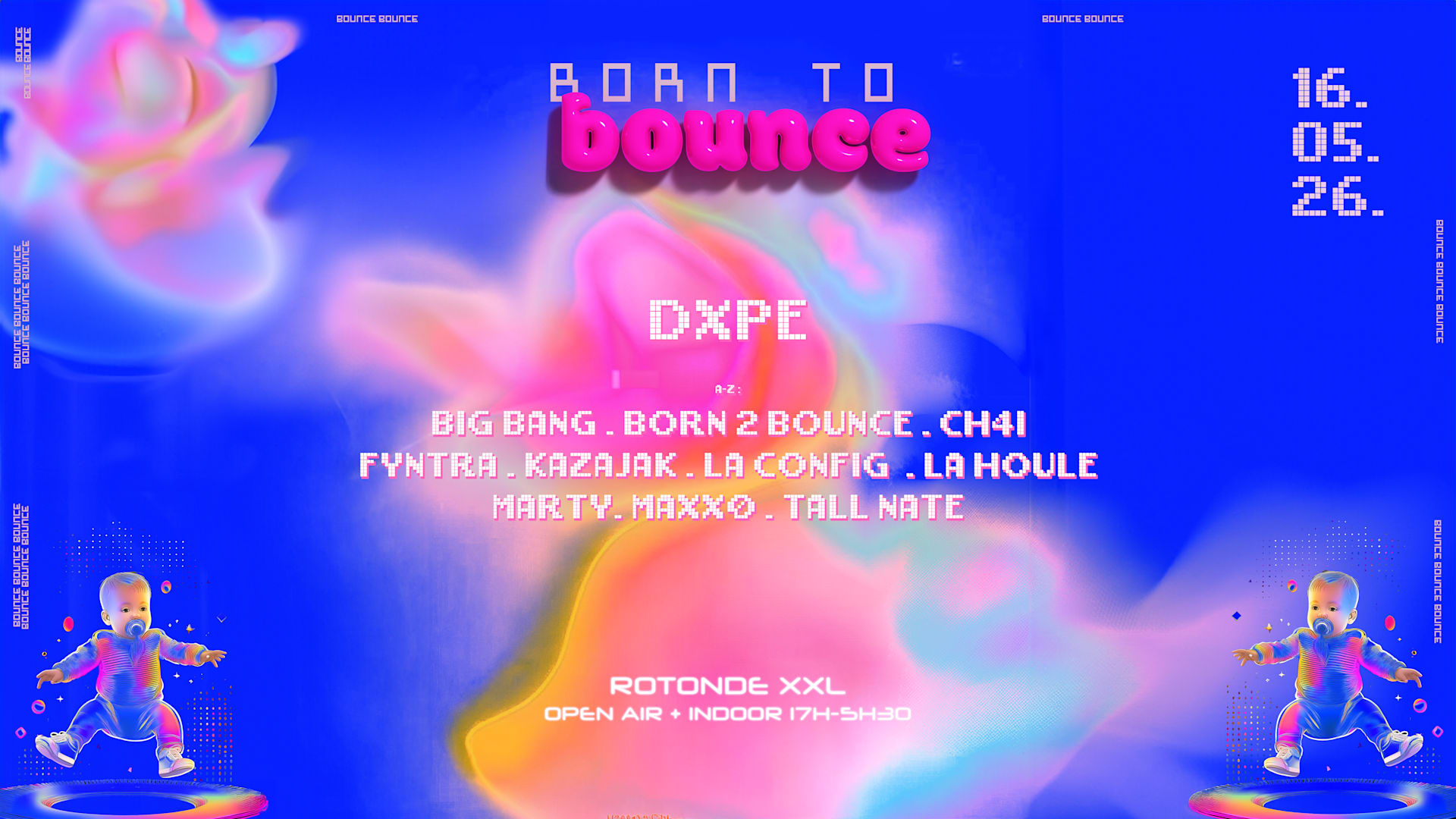 Born 2 Bounce - Rotonde Open Air + Club : Dxpe, Ch4i & More