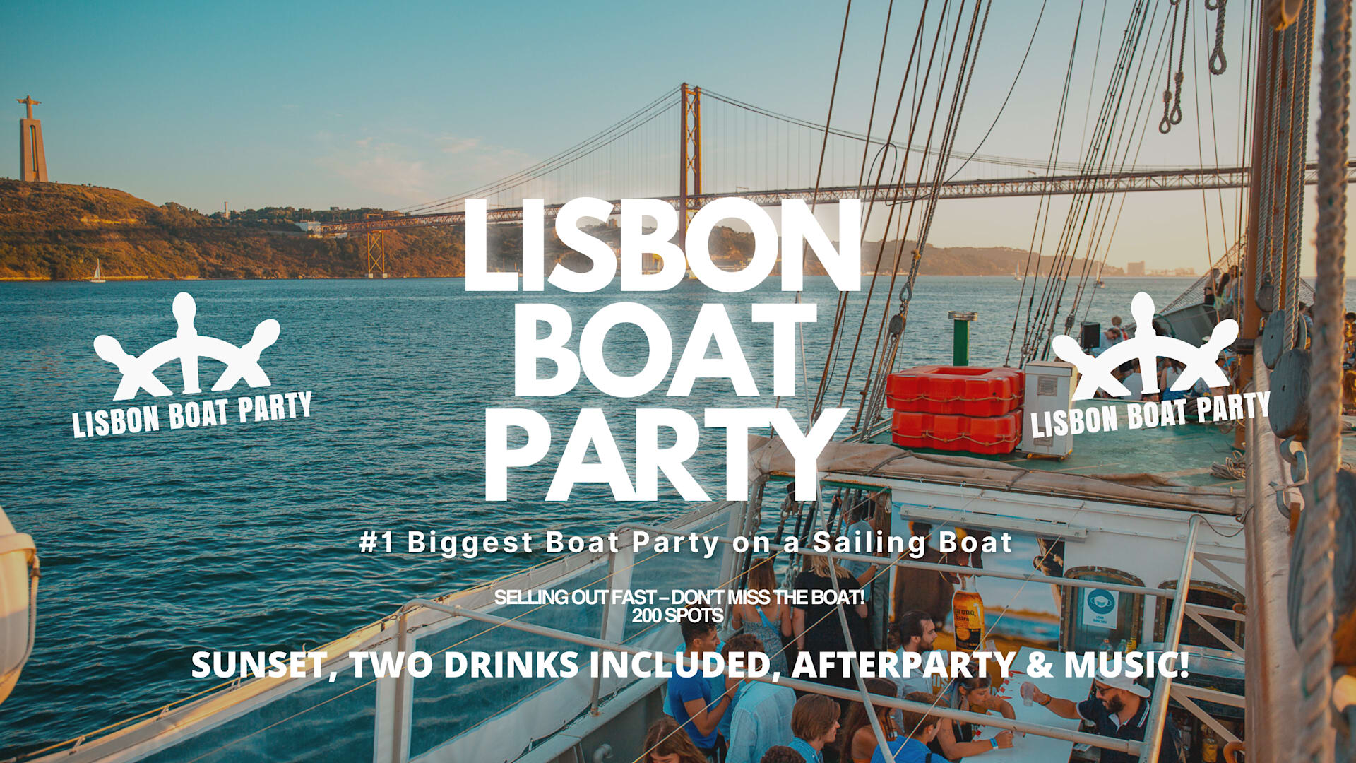 Lisbon’S #1 Sunset Boat Party - 18 June