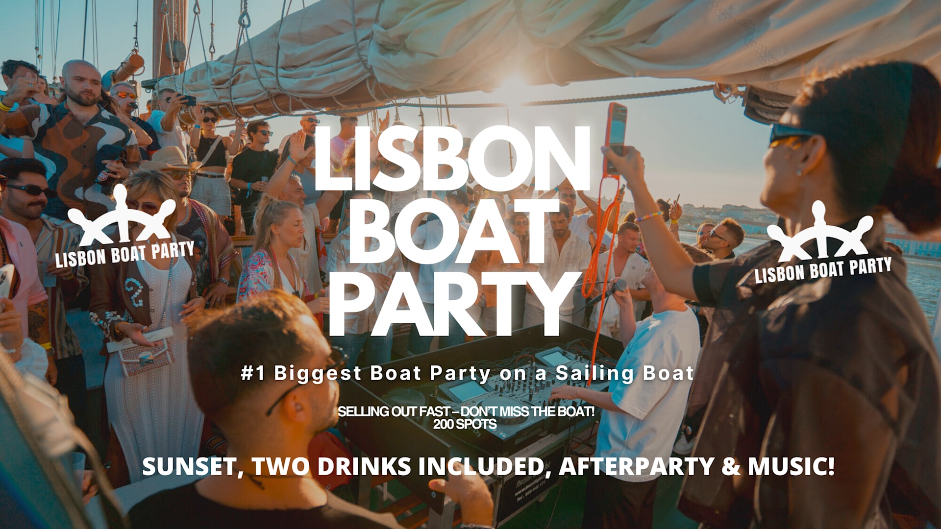 Lisbon’S #1 Sunset Boat Party - 30 July