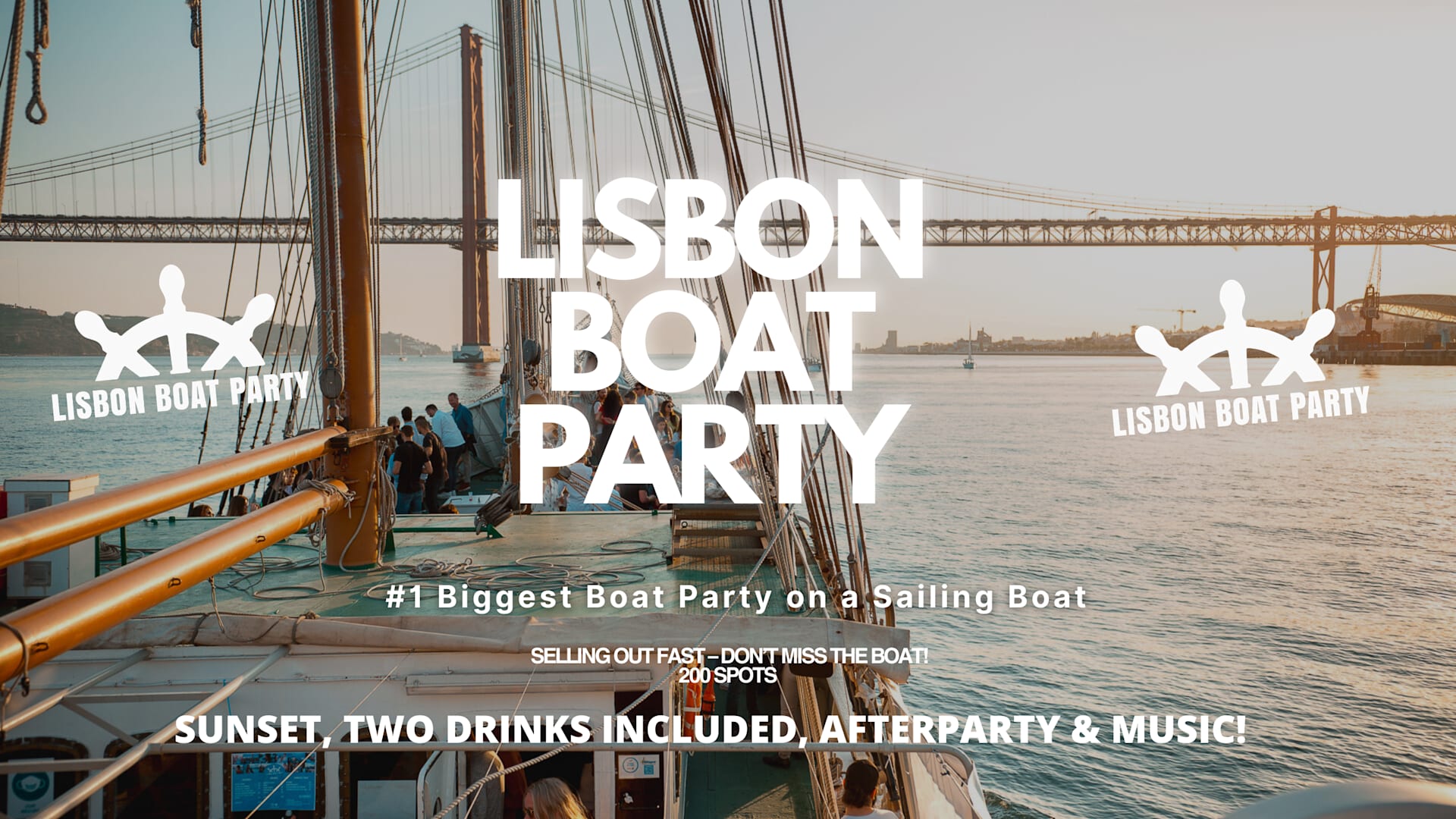 Lisbon’S #1 Sunset Boat Party - 27 August