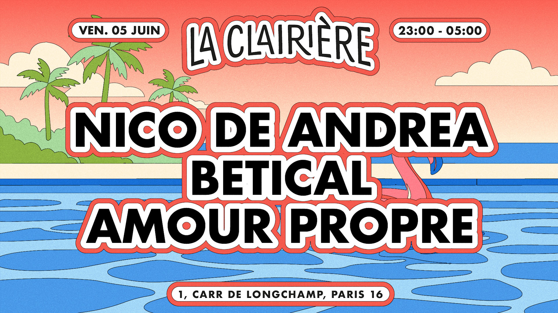 La Clairière : Nico De Andrea, Betical, Amour Propre