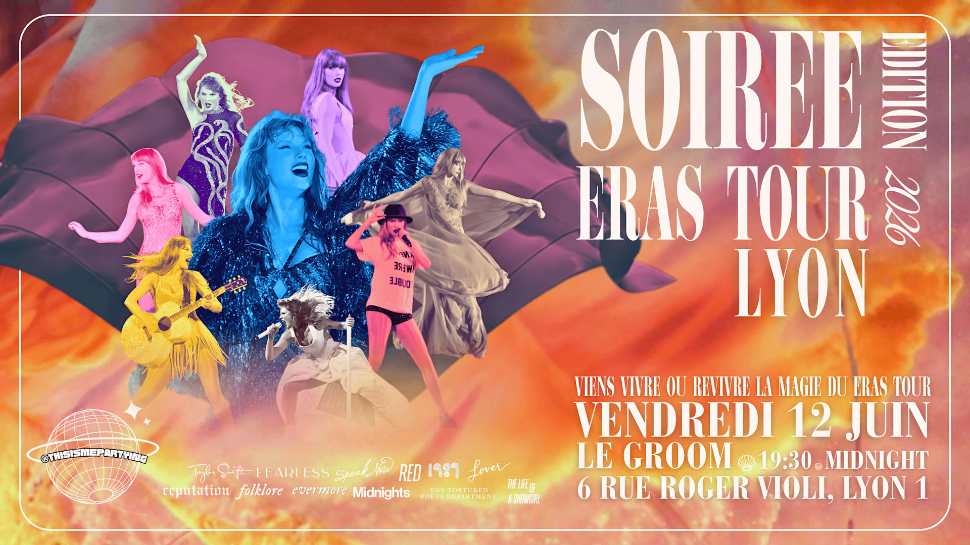 Soirée Eras Tour Lyon Édition 2026