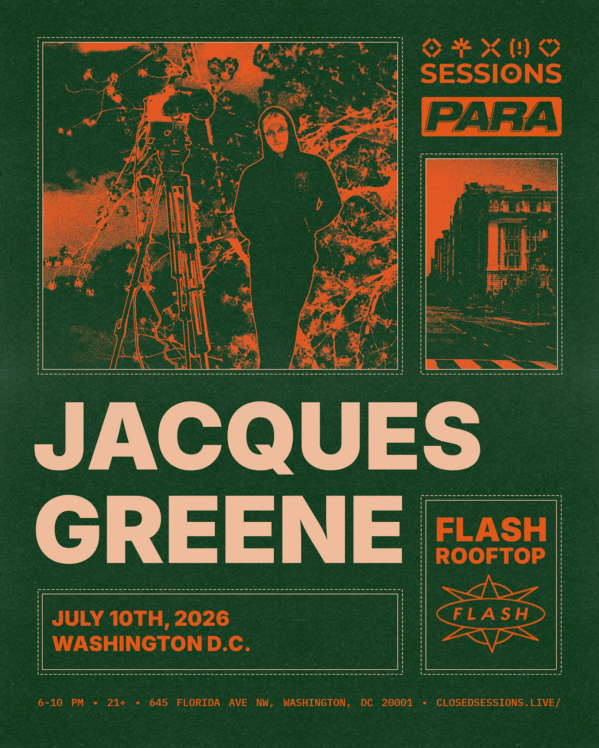 Para + Sessions Present: Jacques Greene