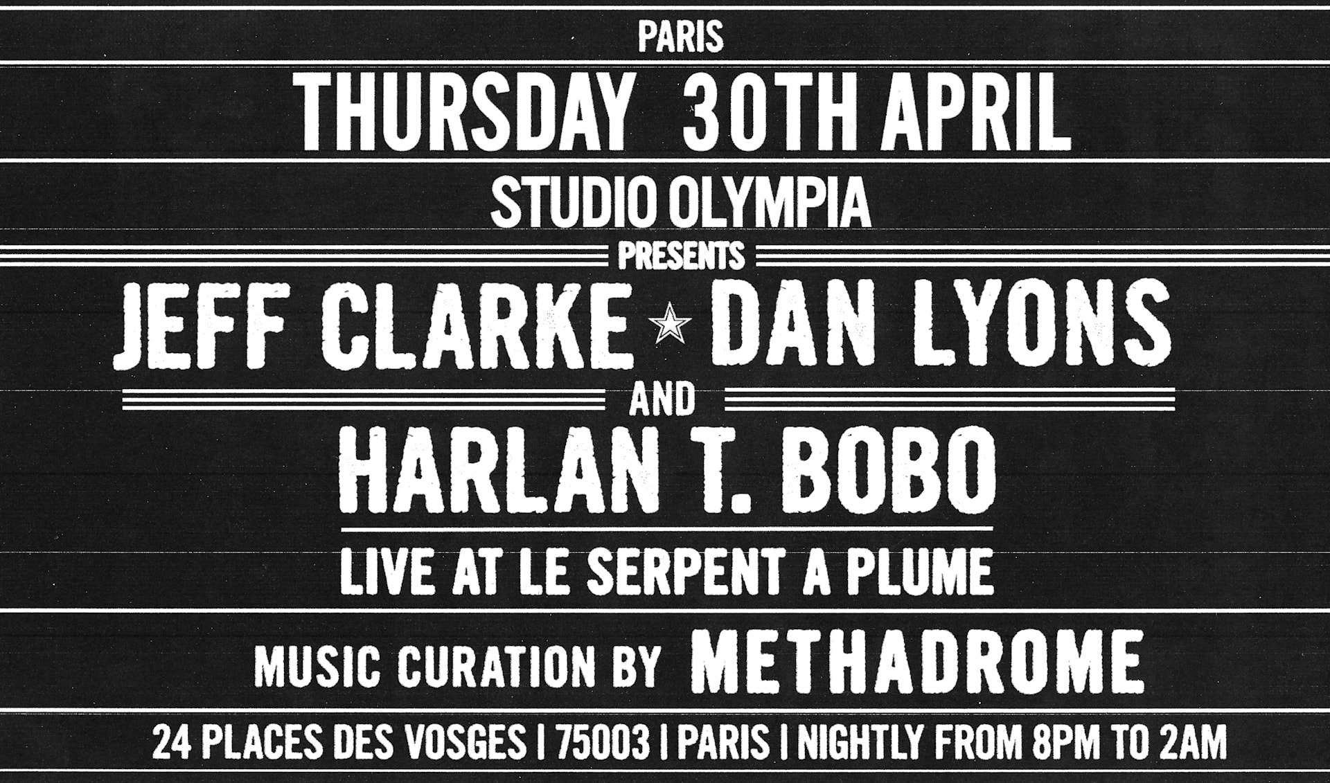 Jeff Clarke, Harlan T. Bobo & Dan Lyons Live
