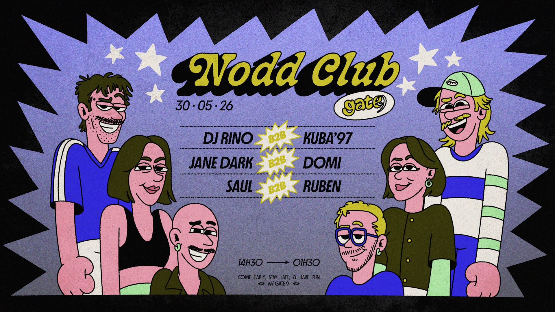 Gate 9 Invites Dj Rino, Kuba'97, Jane Dark & Domi