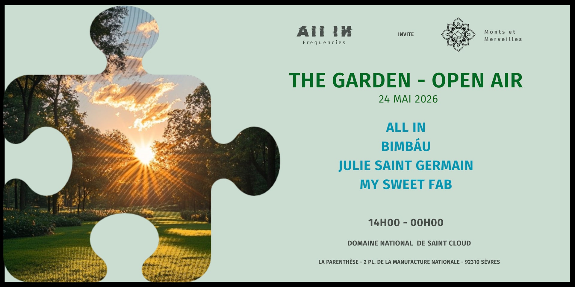 The Garden (Open Air) - All In Invite Monts Et Merveilles