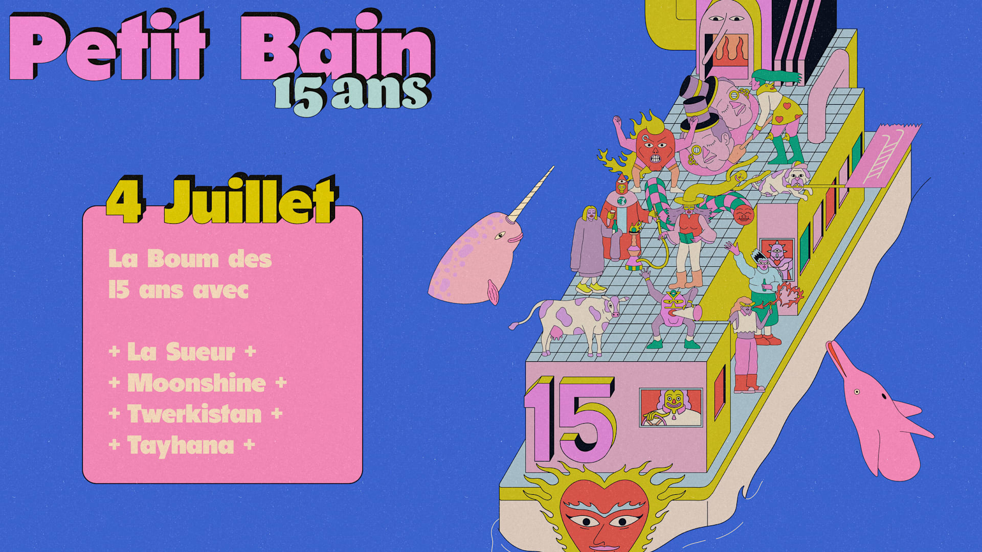 Petit Bain 15 Ans : La Boum Avec La Sueur, Moonshine & More