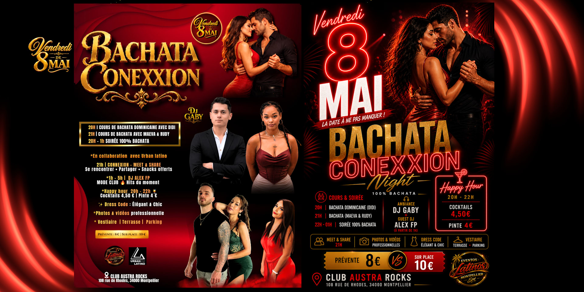 Soirée 100% Bachata Conexxion Vendredi 8 Mai Austra Rocks