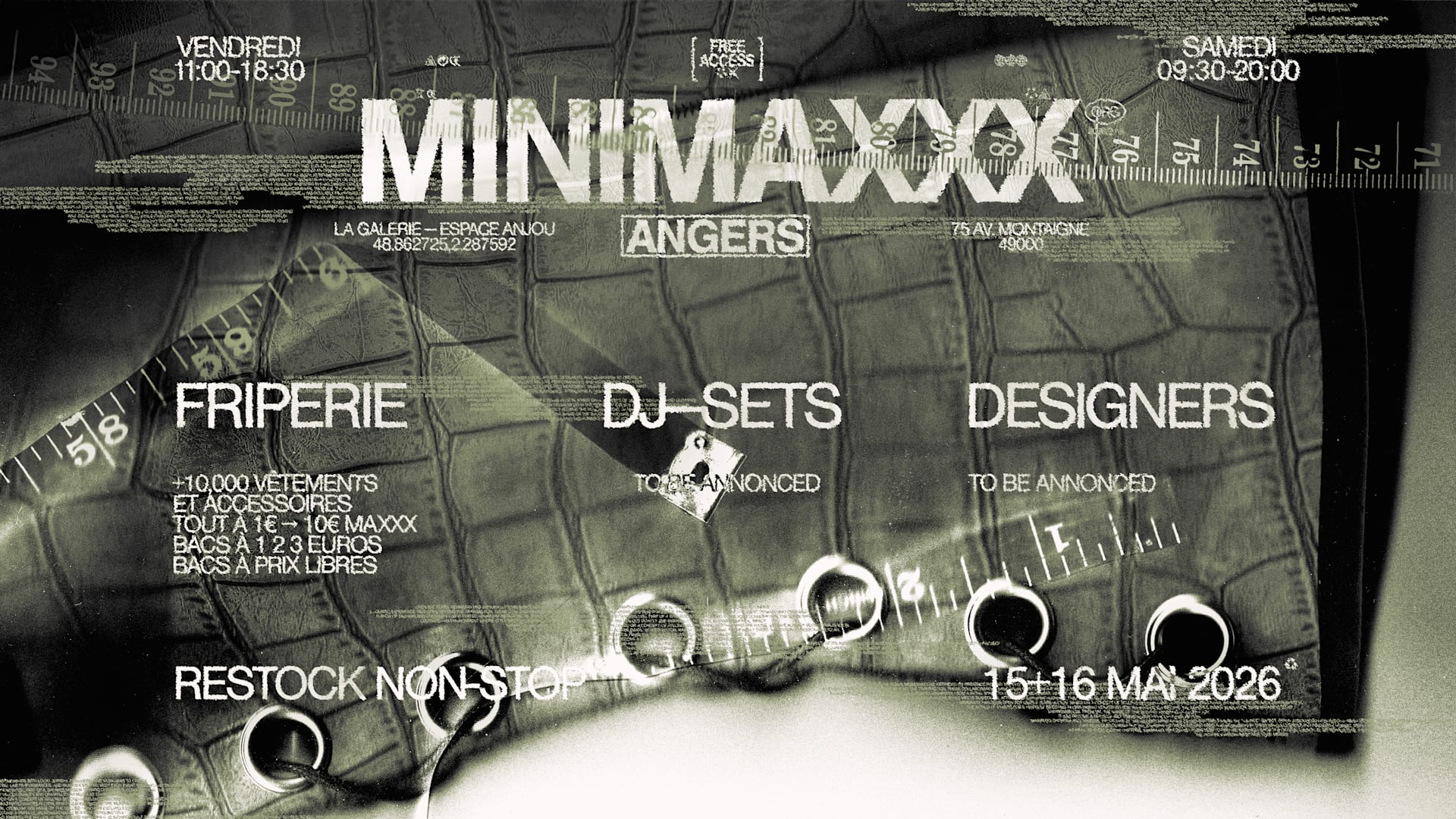 [Angers] Friperie + Dj-Sets + Designers