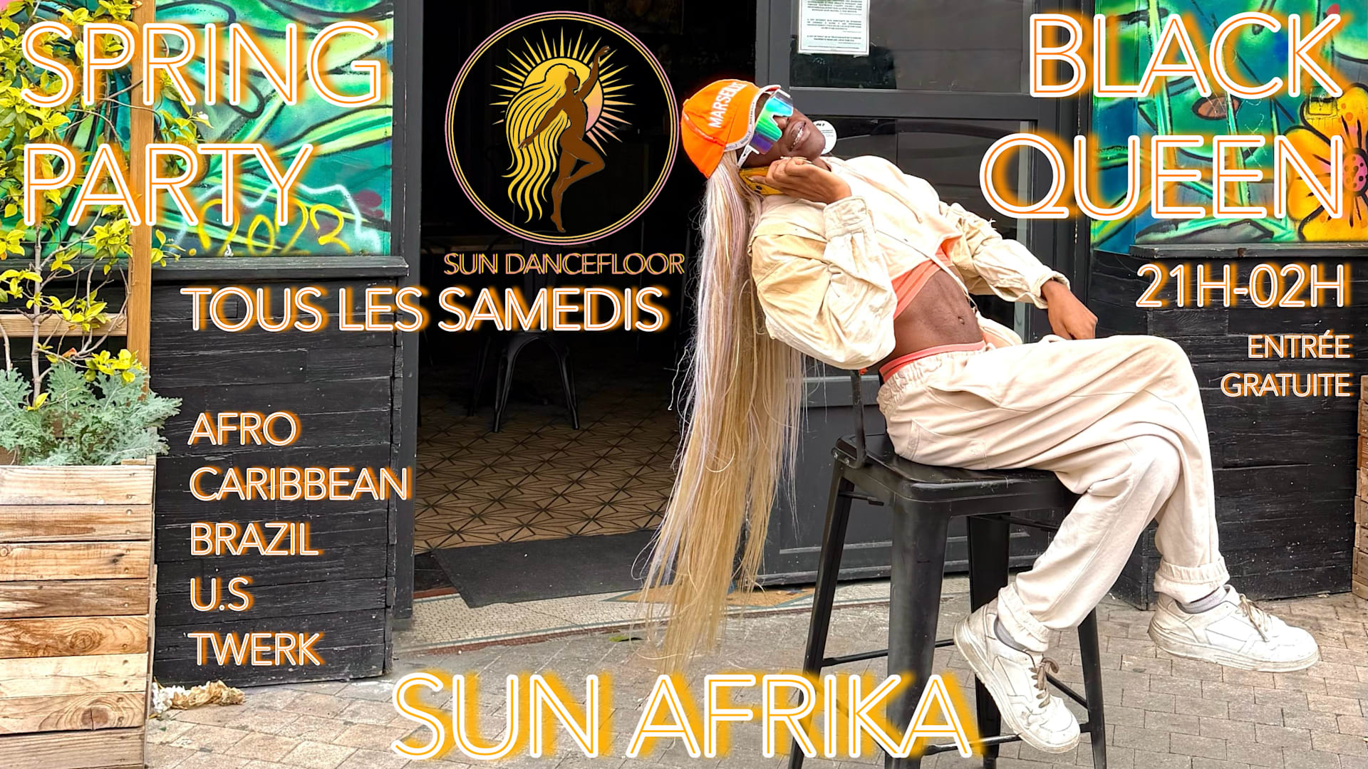 Spring Party-Sun Afrika Tous Les Samedis Au Blackqueen 23/05