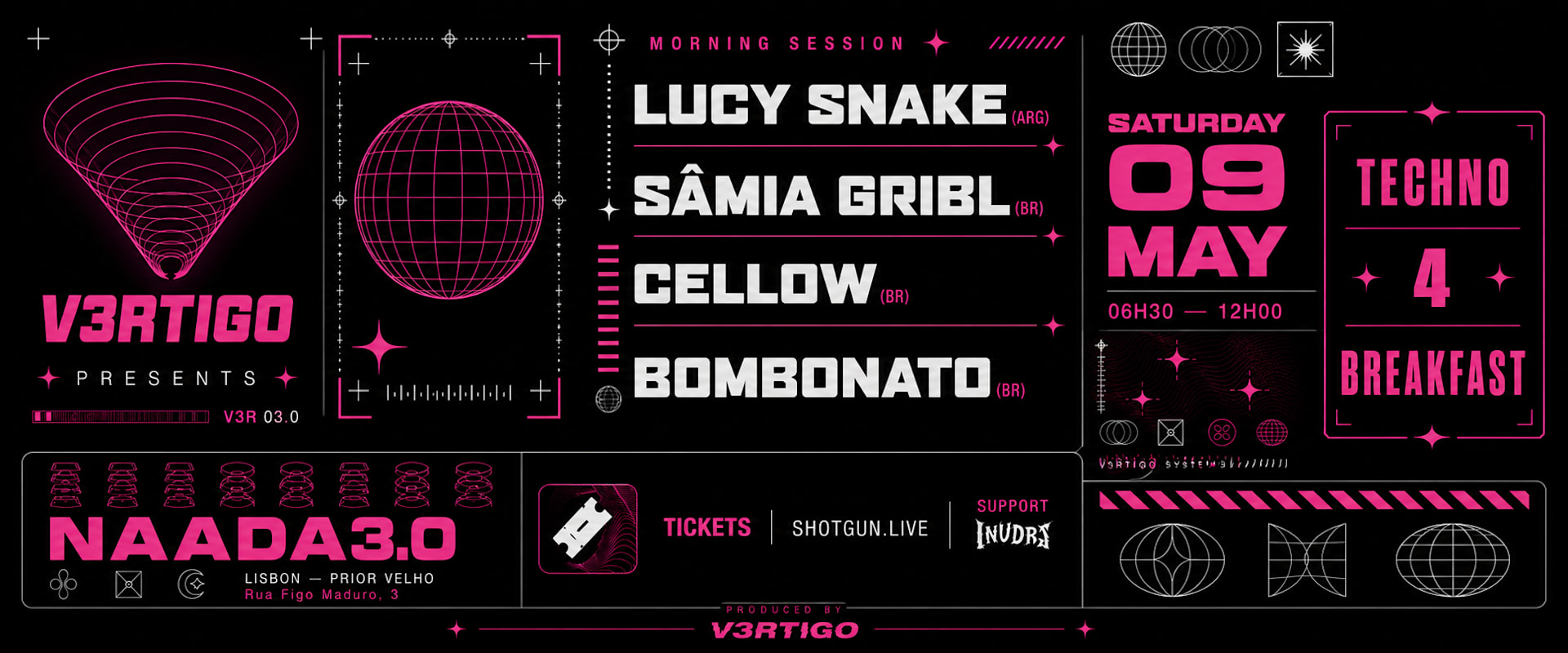 Techno 4 Breakfast With Lucy Snake And Friends