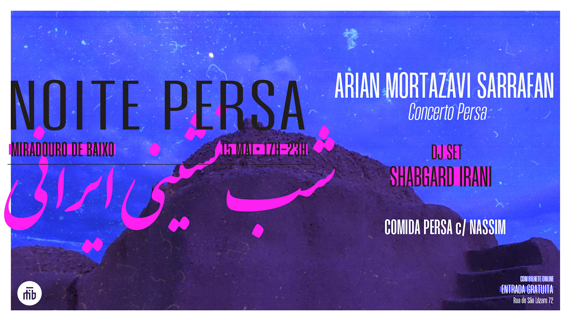 Noite Persa C/ Arian Mortazavi Sarrafan