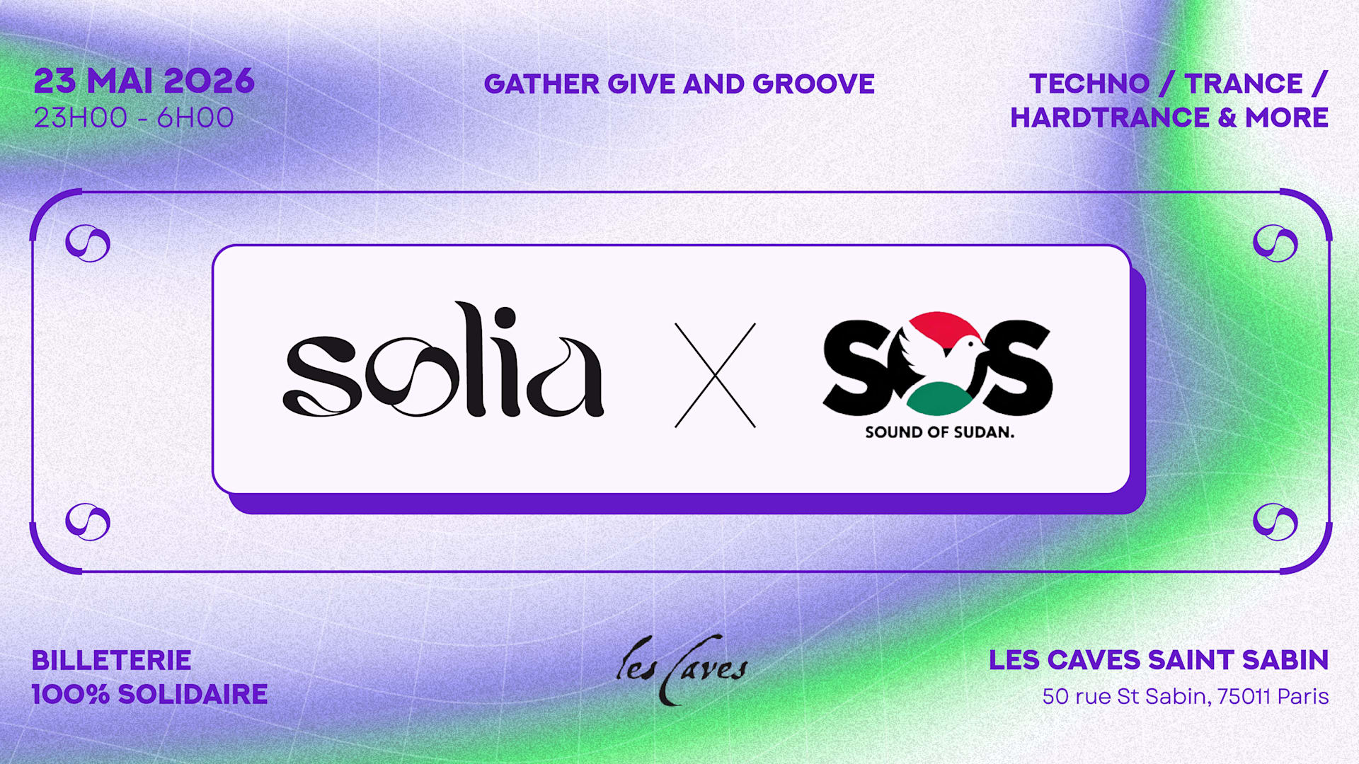 Solia X Sound Of Sudan - Les Caves Saint Sabin