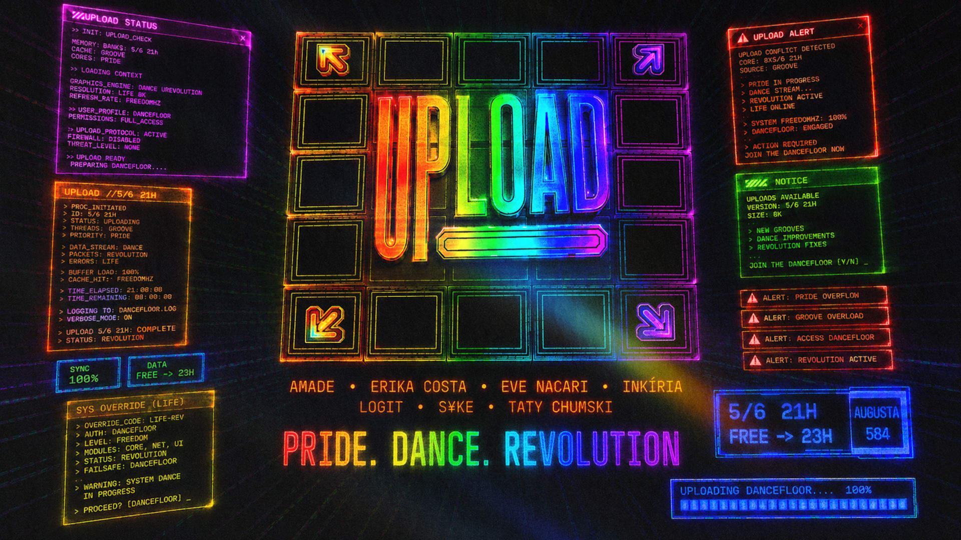 Upload #072: Pride. Dance. Revolution // Free Até 23h