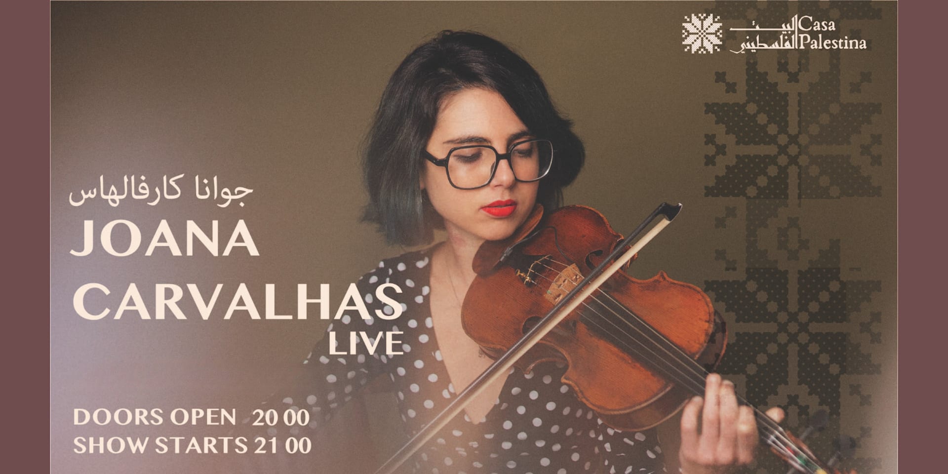 Joana Carvalhas Live At Casa Palestina
