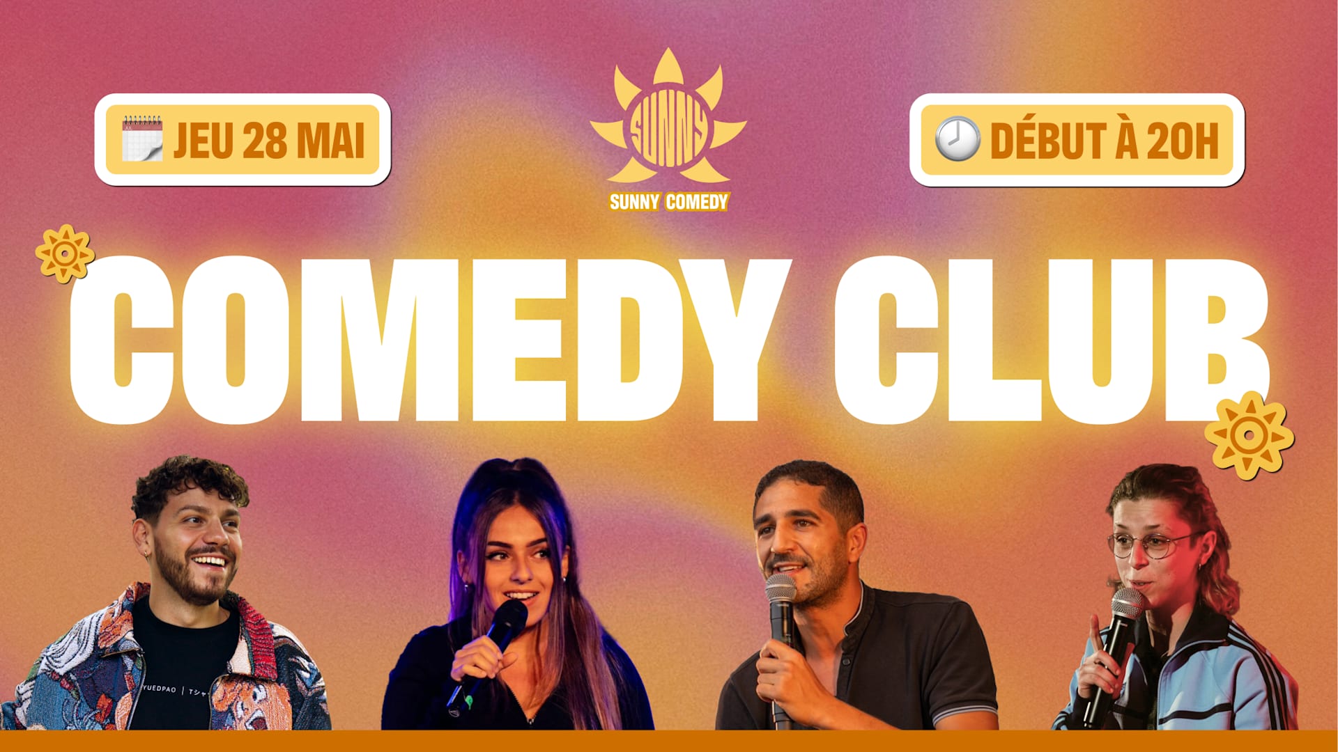 Sunny Comedy Club À The People (Achraf, Mano, Emna, Micka)