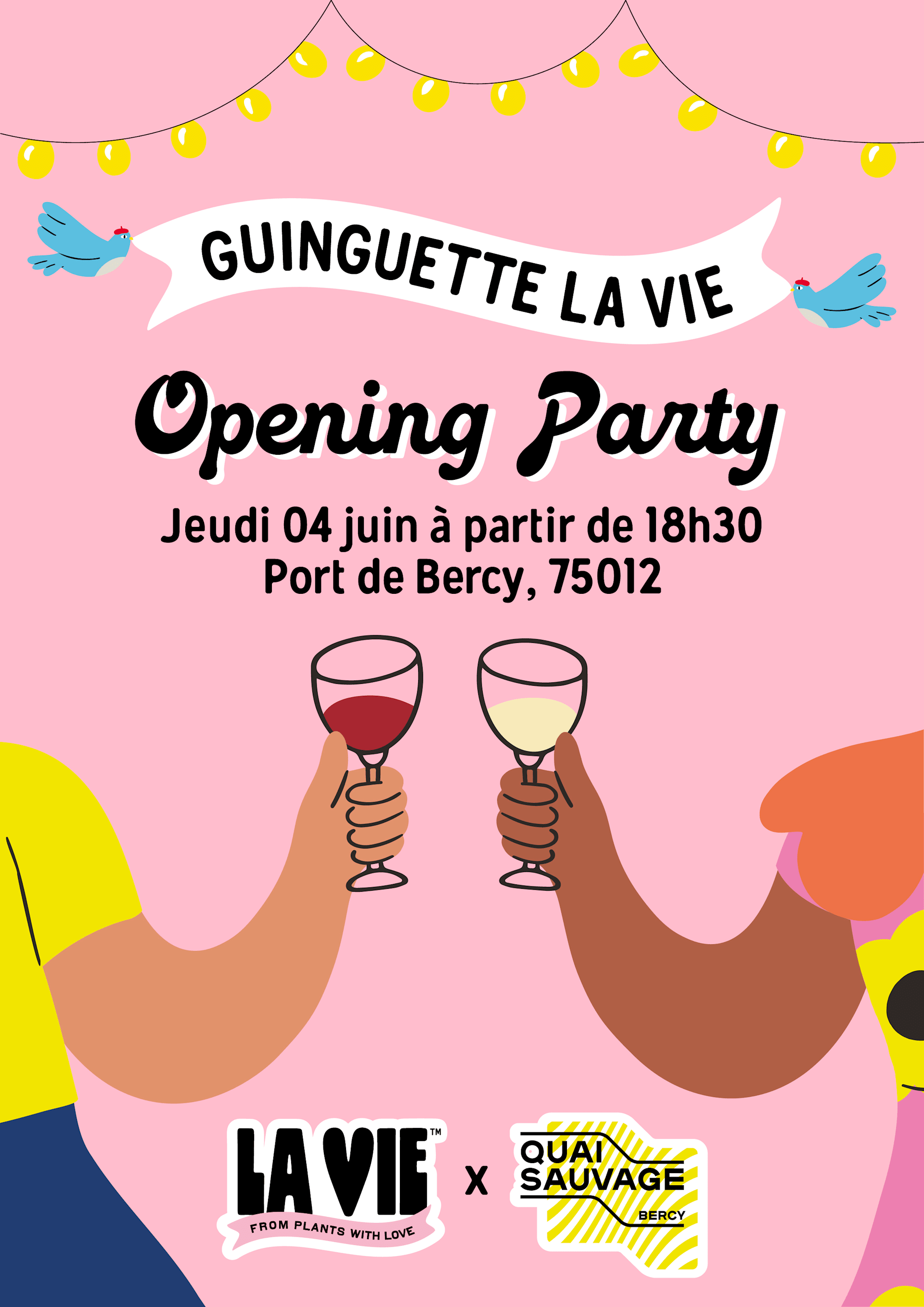 Opening Party : La Vie X Quai Sauvage (Gratuit)
