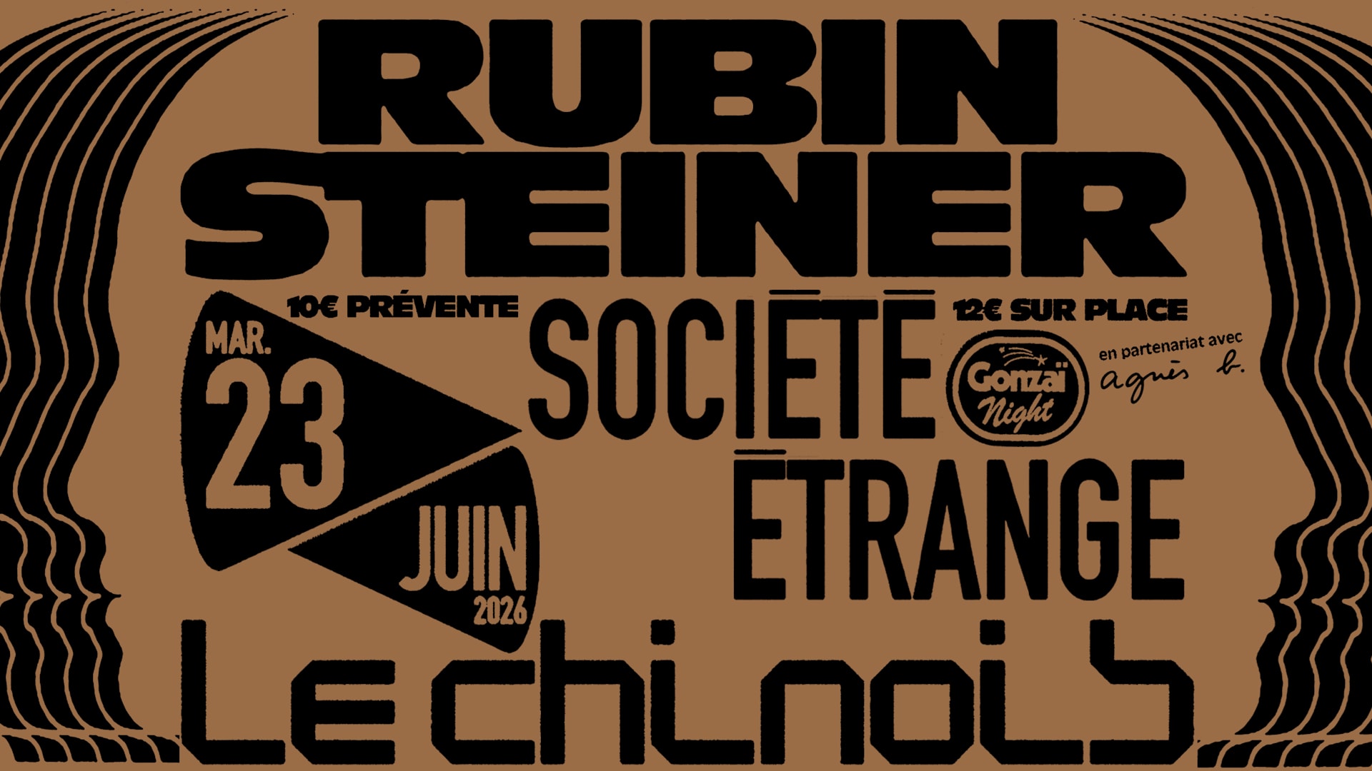 Gonzaï Night : Rubin Steiner + Société Étrange