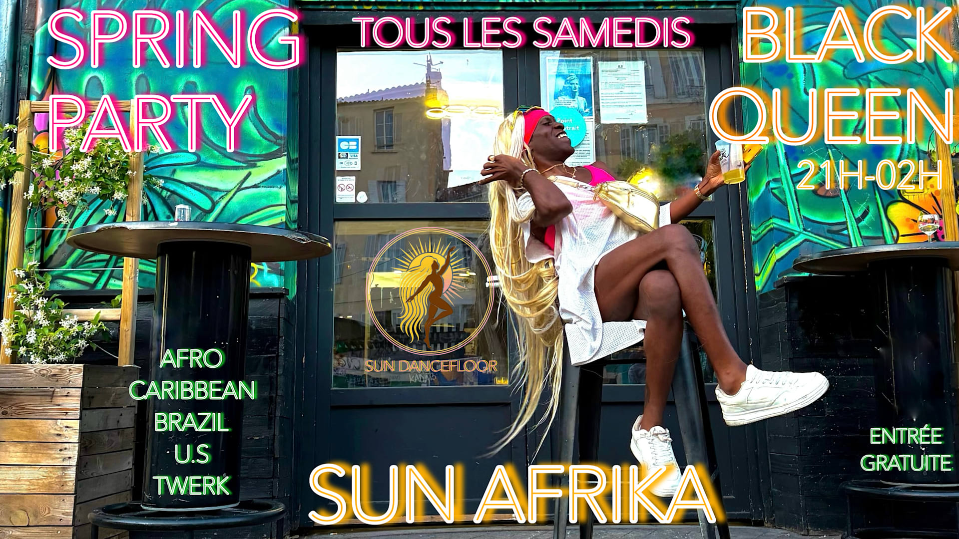 Spring Party-Sun Afrika Tous Les Samedis Au Blackqueen 23/05