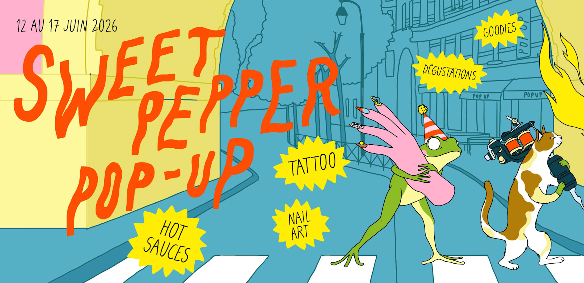 Paris Hot Sauce Popup - Sweet Pepper