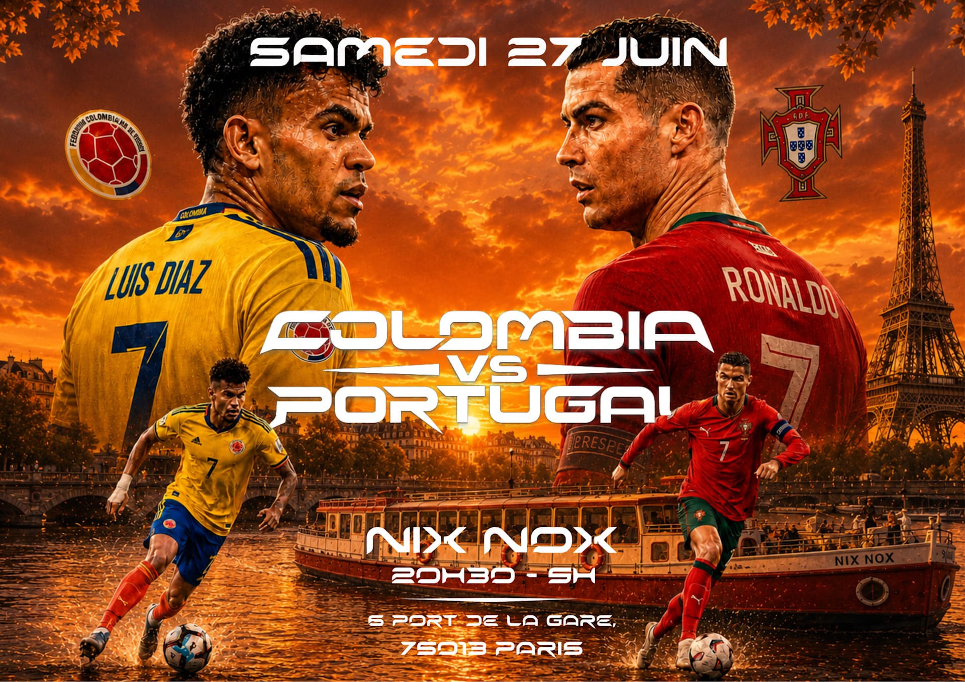 Match Colombie - Portugal - Samedi 27 Juin