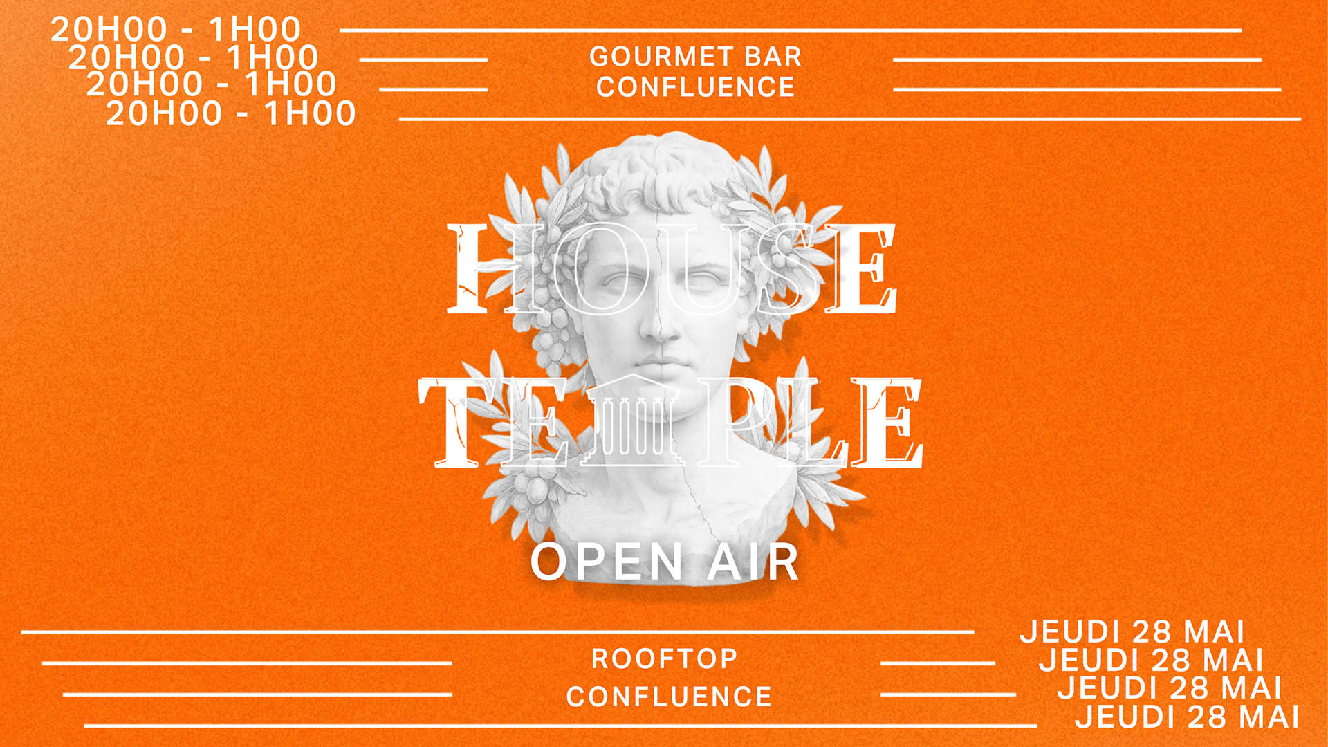 Open Air - House Temple X Gourmet Bar (Free Entrance)