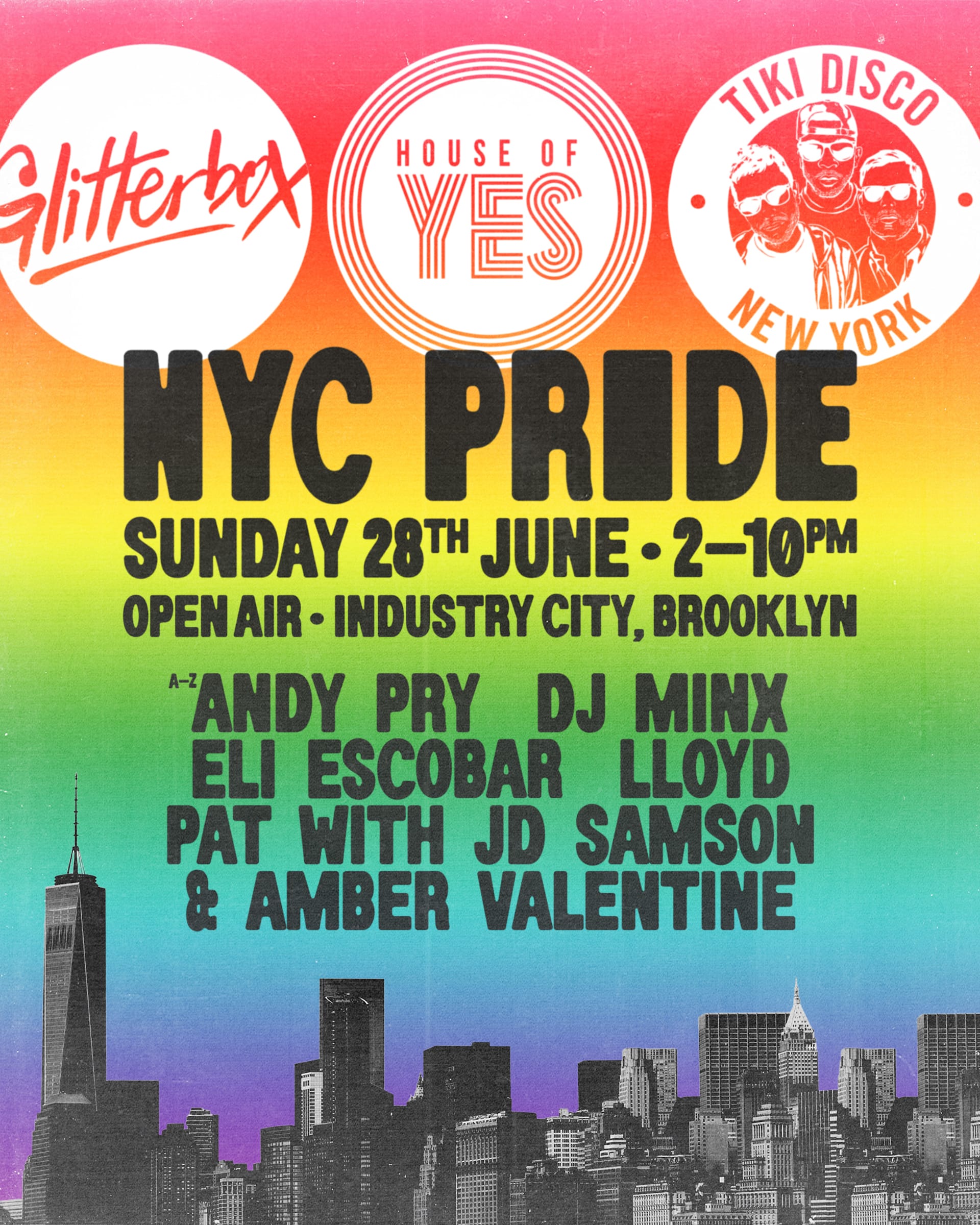 Pride 2026: Hoy X Tiki Disco X Glitterbox